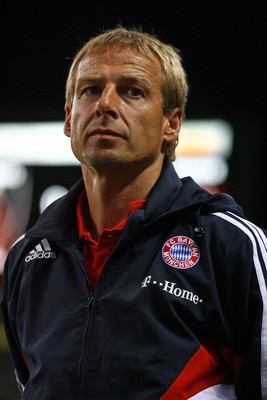 SAITAMA, JAPAN - JULY 31: Head Coach Juergen Klinsmann of Bayern Munich is seen during the pre season friendly between Urawa Red Diamonds and Bayern Munich at Saitama Stadium on July 31, 2008 in Saitama, Japan.  (Photo by Koji Watanabe/Getty Images)