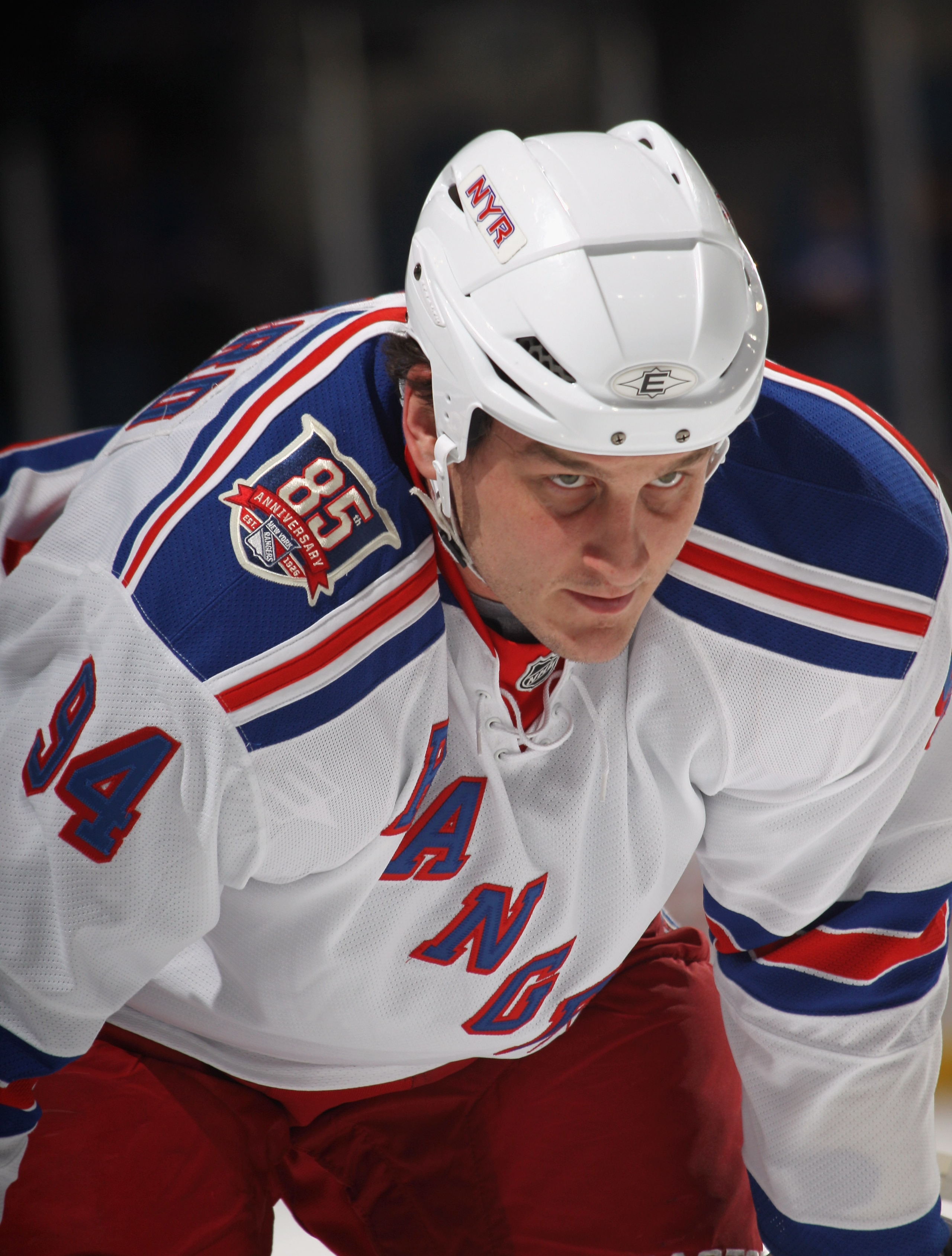 UNIONDALE, NY - DECEMBER 02:  Derek Boogaard #94 of the New York Rangers skates against the New York Islanders at the Nassau Coliseum on December 2, 2010 in Uniondale, New York.  (Photo by Bruce Bennett/Getty Images)