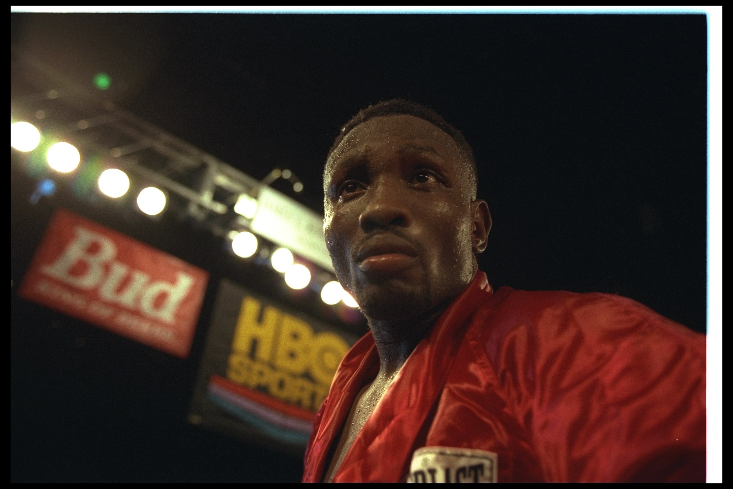 20 Sep 1996:  Pernell Whitaker looks on during a bout against Wilfredo Rivera at the James L. Knight Center in Miami, Florida.  Whitaker won the fight in twelve rounds. Mandatory Credit: Al Bello/Allsport