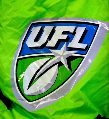 ORLANDO, FL - OCTOBER 22:  UFL signage during the game between the California Redwoods and the Florida Tuskers at the Florida Citrus Bowl on October 22, 2009 in Orlando, Florida.  (Photo by Sam Greenwood/Getty Images)