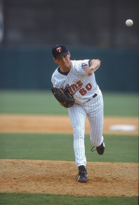 4 Mar 2001:  Ryan Mills #60 of the Minnesota Twins throws the ball during the Spring Training Game against the Boston Red Sox at the Hammond Stadium in Fort Myers, Florida. The Twins defeated the Red Sox 5-4.Mandatory Credit: Ezra Shaw  /Allsport