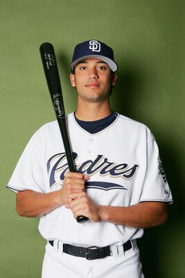 PEORIA, AZ - FEBRUARY 26:  Matt Bush poses for a portrait during the San Diego Padres Photo Day at Peoria Stadium on February 26, 2006 in Peoria, Arizona.  (Photo by Ronald Martinez/Getty Images)
