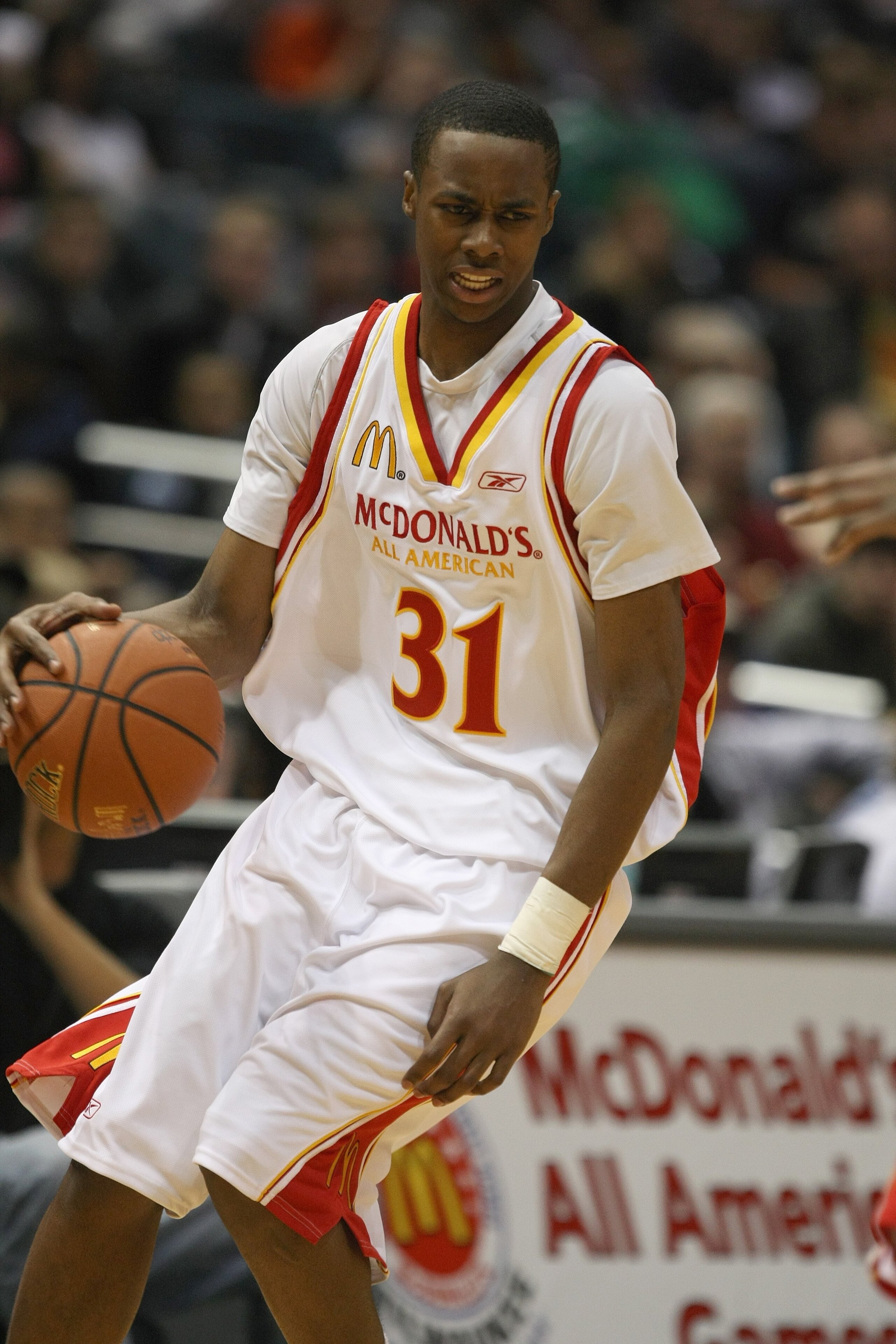 MILWAUKEE - MARCH 26:  Scotty Hopson #31 of the West team dribbles during the 2008 McDonald's All American High School Boys basketball game on March 26, 2008 at the Bradley Center in Milwaukee, Wisconsin. (Photo by Jonathan Daniel/Getty Images)