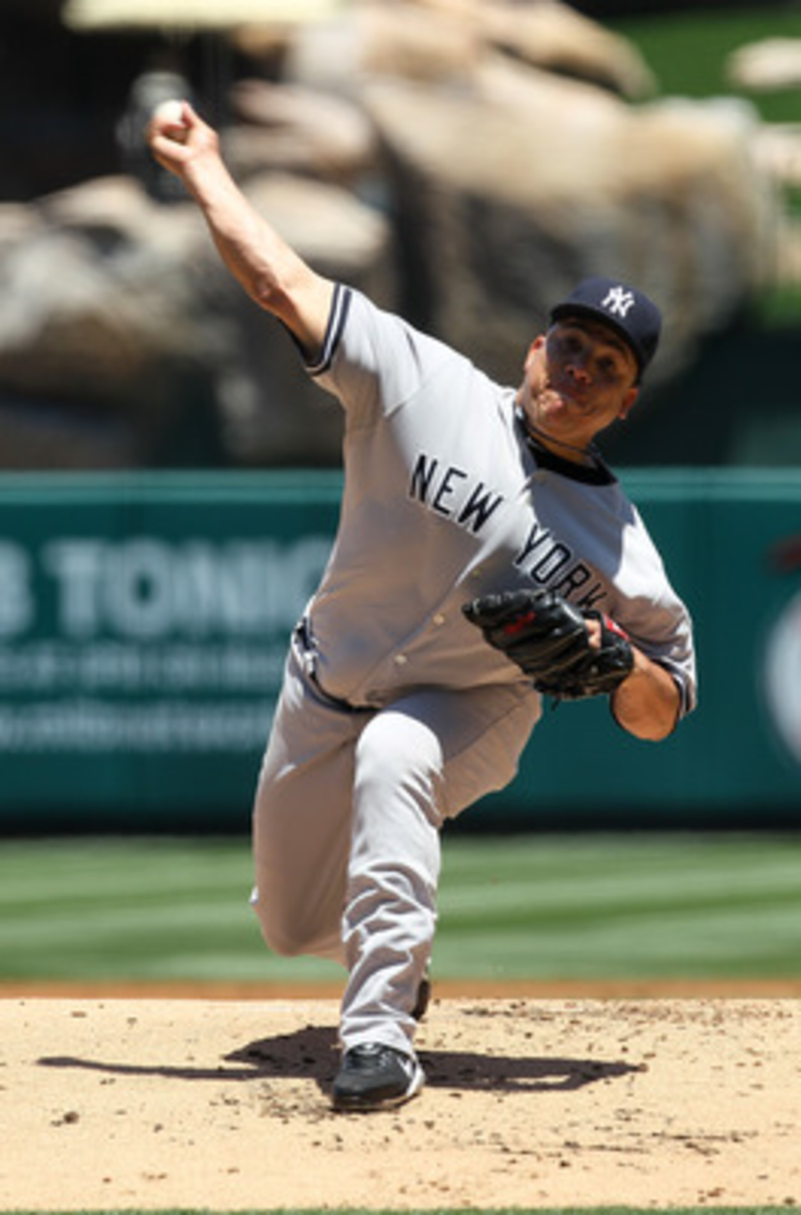 ANAHEIM, CA - JUNE 05:  Bartolo Colon #40 of the New York Yankees throws a pitch against the Los Angeles Angels of Anaheim on June 5, 2011 at Angel Stadium in Anaheim, California.  (Photo by Stephen Dunn/Getty Images)