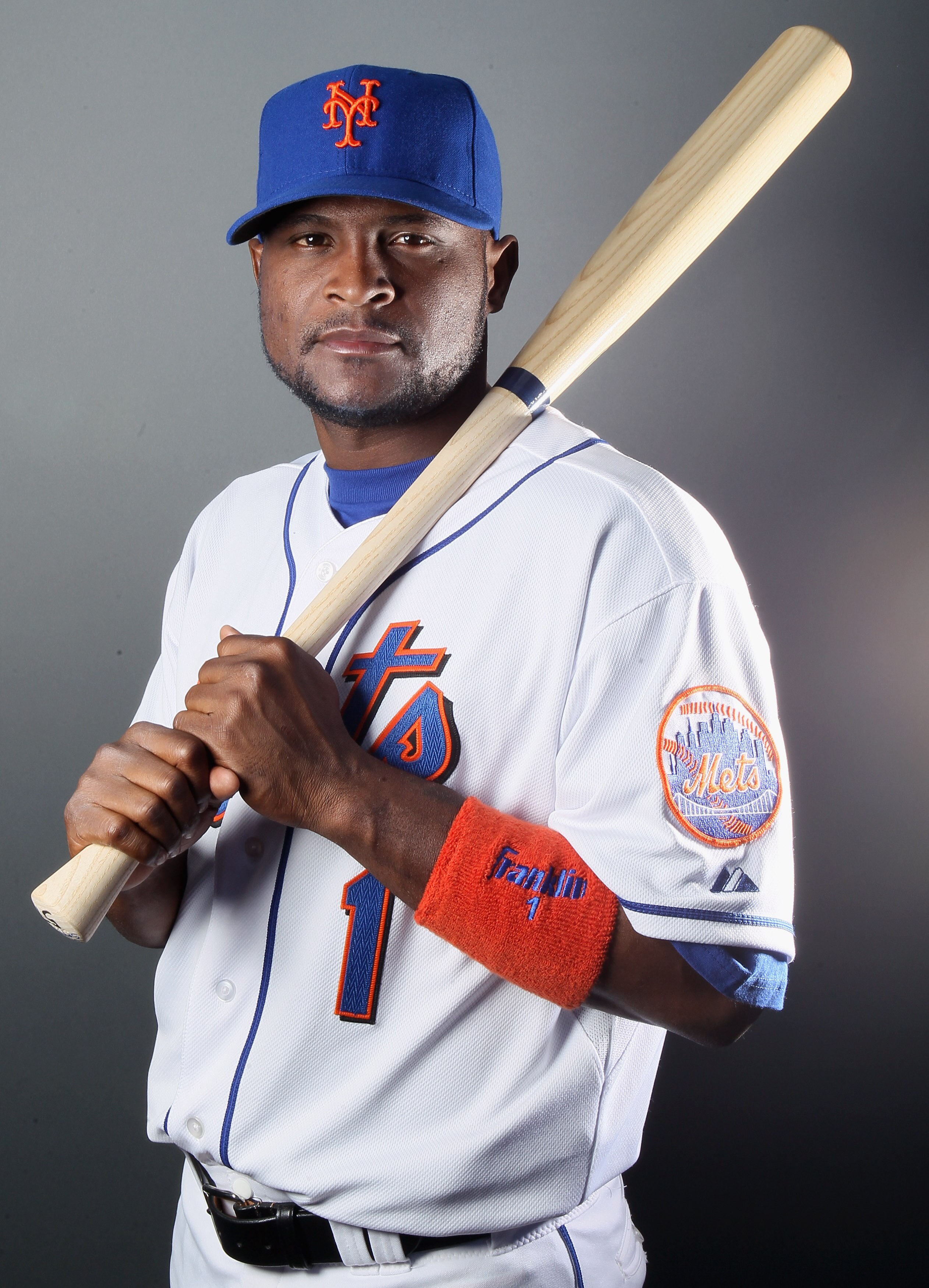 PORT ST. LUCIE, FL - FEBRUARY 24:  Luis Castillo #1 of the New York Mets poses for a portrait during the New York Mets Photo Day on February 24, 2011 at Digital Domain Park in Port St. Lucie, Florida.  (Photo by Elsa/Getty Images)