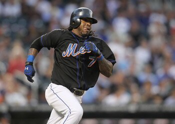 NEW YORK, NY - JUNE 03: Jose Reyes #7 of the New York Mets against the Atlanta Braves at Citi Field on June 3, 2011 in the Flushing neighborhood of the Queens borough of New York City.  (Photo by Nick Laham/Getty Images)