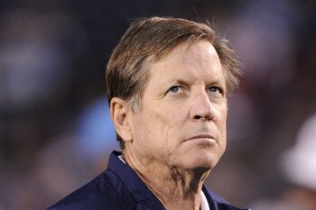 SAN DIEGO, CA - DECEMBER 16:  Head coach Norv Turner of the San Diego Chargers looks on against the San Francisco 49ers prior to their game at Qualcomm Stadium on December 16, 2010 in San Diego, California.  (Photo by Harry How/Getty Images)