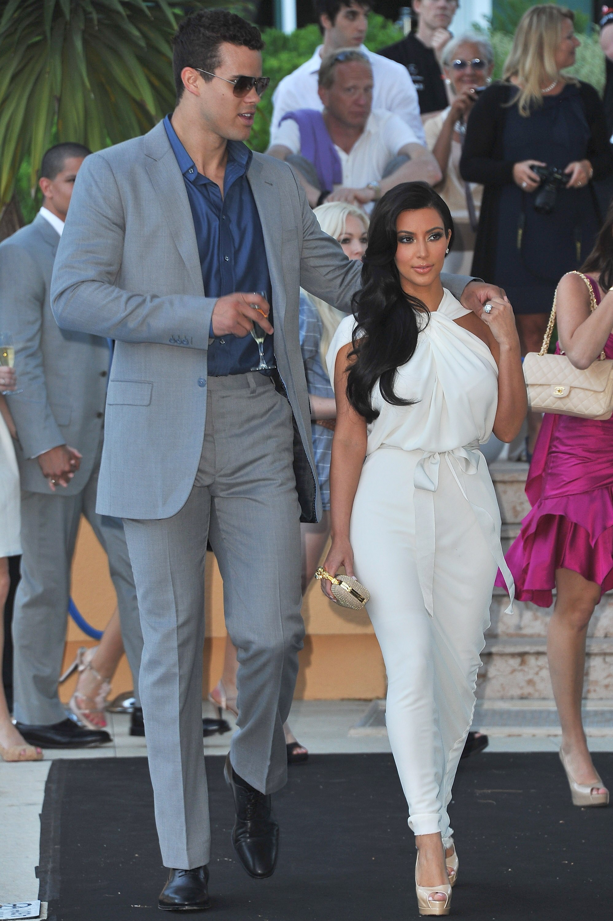 MONACO - MAY 27:  Kim Kardashian (L) and Kris Humphries (R) arrive to attend the AmberLounge Fashion Monaco 2011 on May 27, 2011 in Monaco.   (Photo by Pascal Le Segretain/Getty Images)