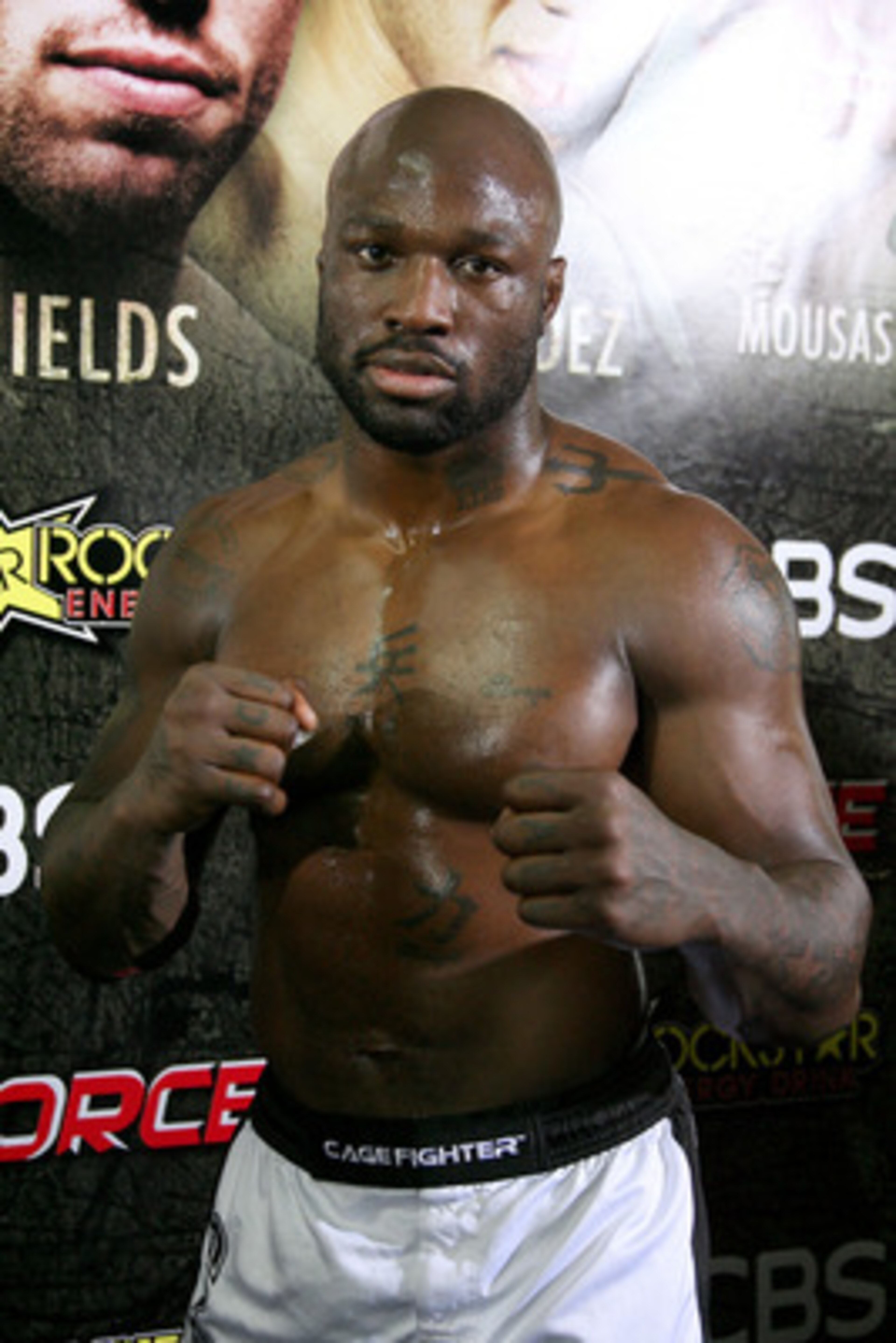 HOLLYWOOD - MARCH 17:  Undefeated Light Heavyweight contender 'King Mo' Lawal attends the CBS' Strikeforce MMA Fighters Open Media Workout on March 17, 2010 in Hollywood, California.  (Photo by Valerie Macon/Getty Images)