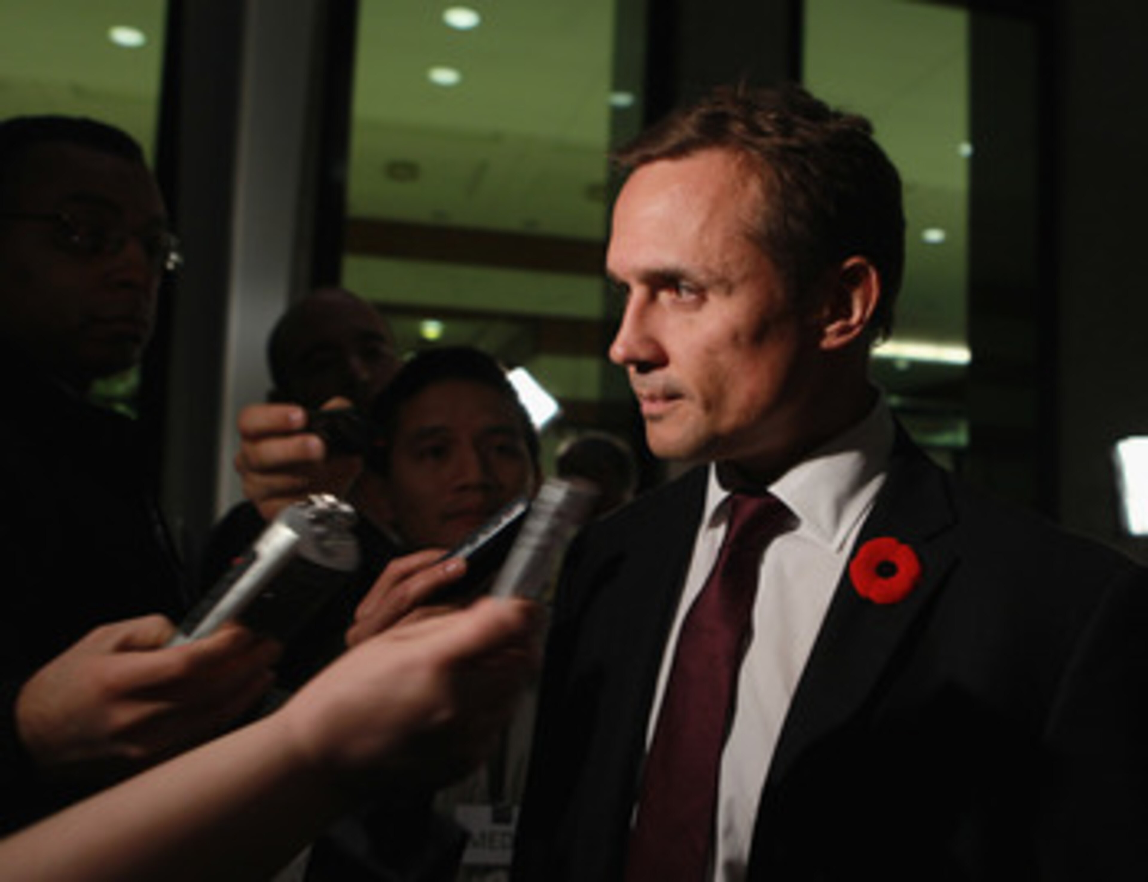 TORONTO, ON - NOVEMBER 08: Tampe Bay Lightning GM Steve Yzerman  walks the red carpet prior to the Hockey Hall of Fame induction ceremony at the Hockey Hall of Fame on November 8, 2010 in Toronto, Canada.  (Photo by Bruce Bennett/Getty Images)
