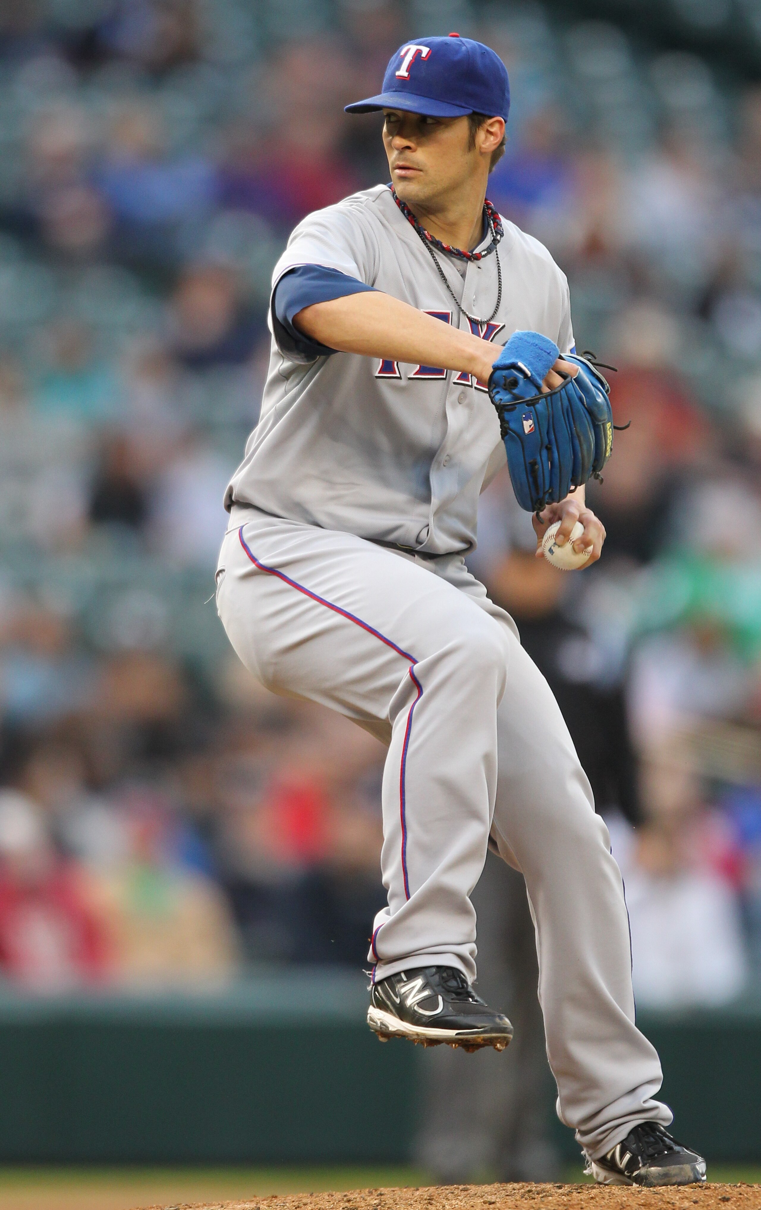 SEATTLE - MAY 04:  Starting pitcher C.J. Wilson #36 of the Texas Rangers pitches against the Seattle Mariners at Safeco Field on May 4, 2011 in Seattle, Washington. (Photo by Otto Greule Jr/Getty Images)