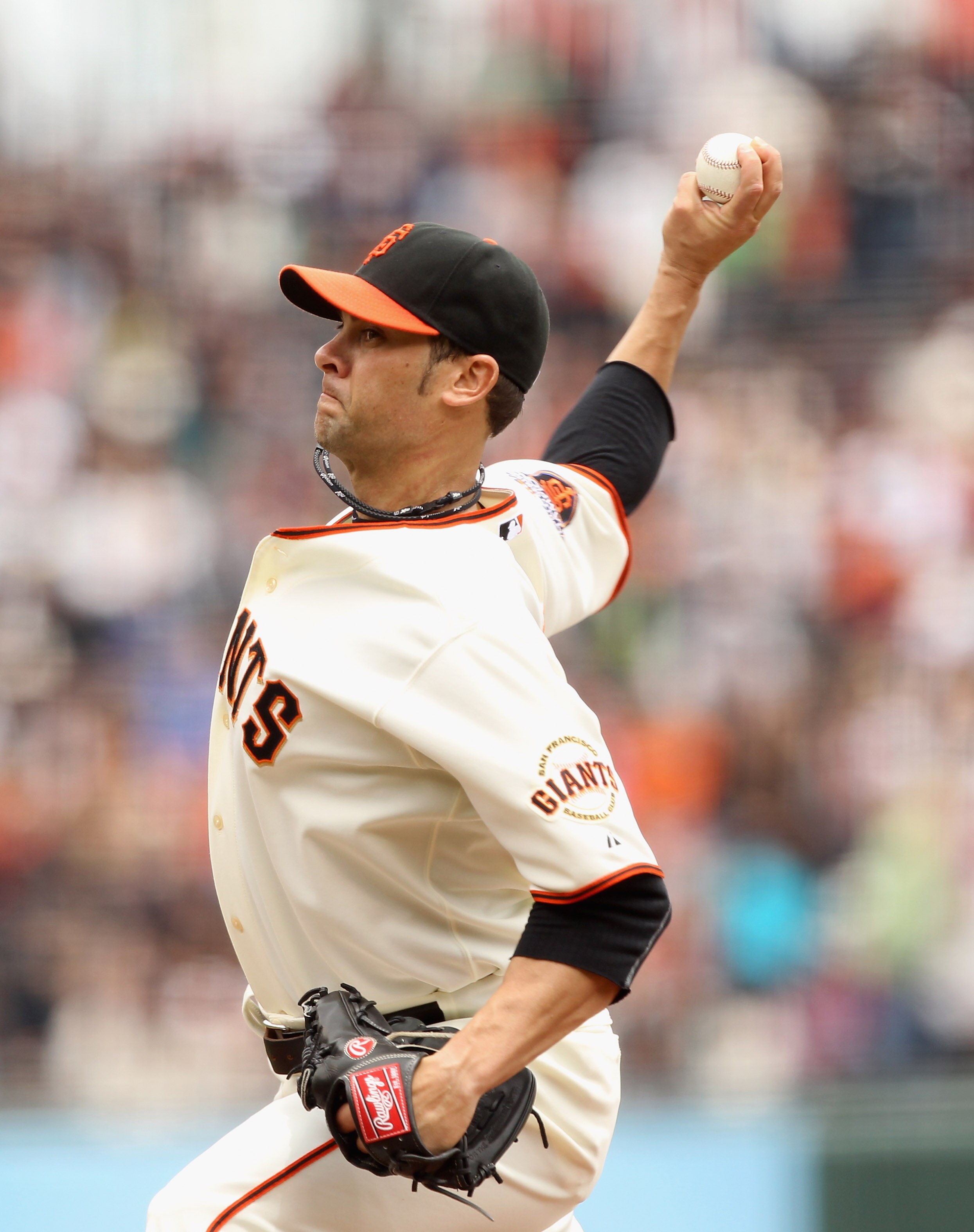 SAN FRANCISCO, CA - JUNE 05:  Ryan Vogelsong #32 of the San Francisco Giants pitches against the Colorado Rockies at AT&T Park on June 5, 2011 in San Francisco, California.  (Photo by Ezra Shaw/Getty Images)