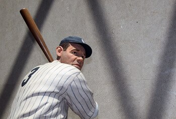 COOPERSTOWN, NY - JULY 24:  A statue of Babe Ruth is seen at the Baseball Hall of Fame and Museum during induction weekend on July 24, 2010 in Cooperstown, New York.  (Photo by Jim McIsaac/Getty Images)