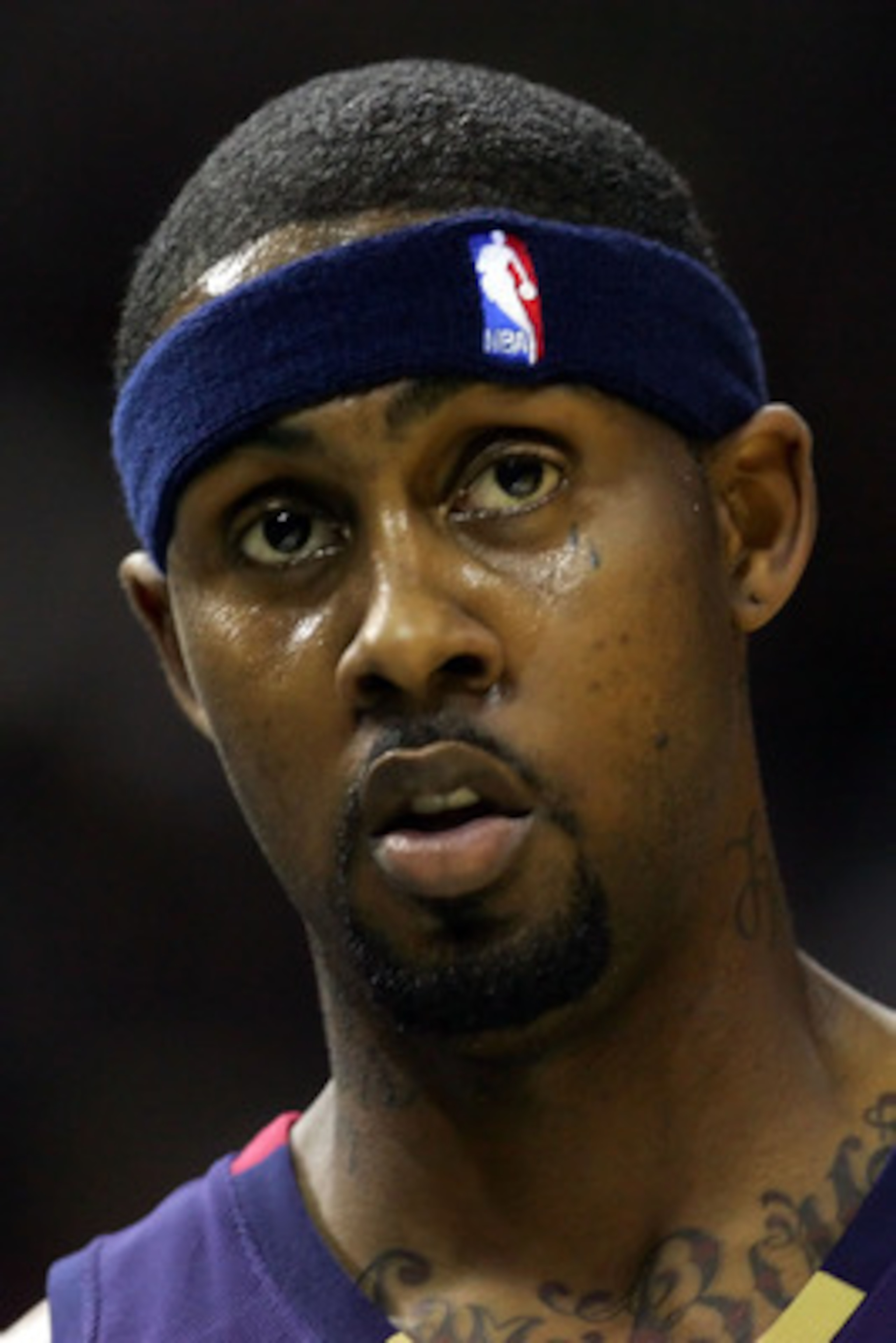 SAN ANTONIO - JUNE 10: Larry Hughes #32 of the Cleveland Cavaliers looks on in Game Two of the 2007 NBA Finals against the San Antonio Spurs on June 10, 2007 at the AT&T Center in San Antonio, Texas.  NOTE TO USER: User expressly acknowledges and agrees t