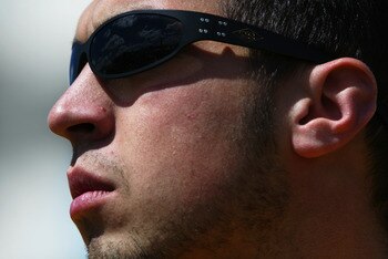 16 Mar 2002. Panther Racing driver Sam Hornish Jr. prepares to qualify for the Bombardier ATV Copper World Indy 200, round 2 of the Indy Racing League Championship, at the Phoenix International Raceway in Phoenix, Arizona. DIGITAL IMAGE. Mandatory Credit: