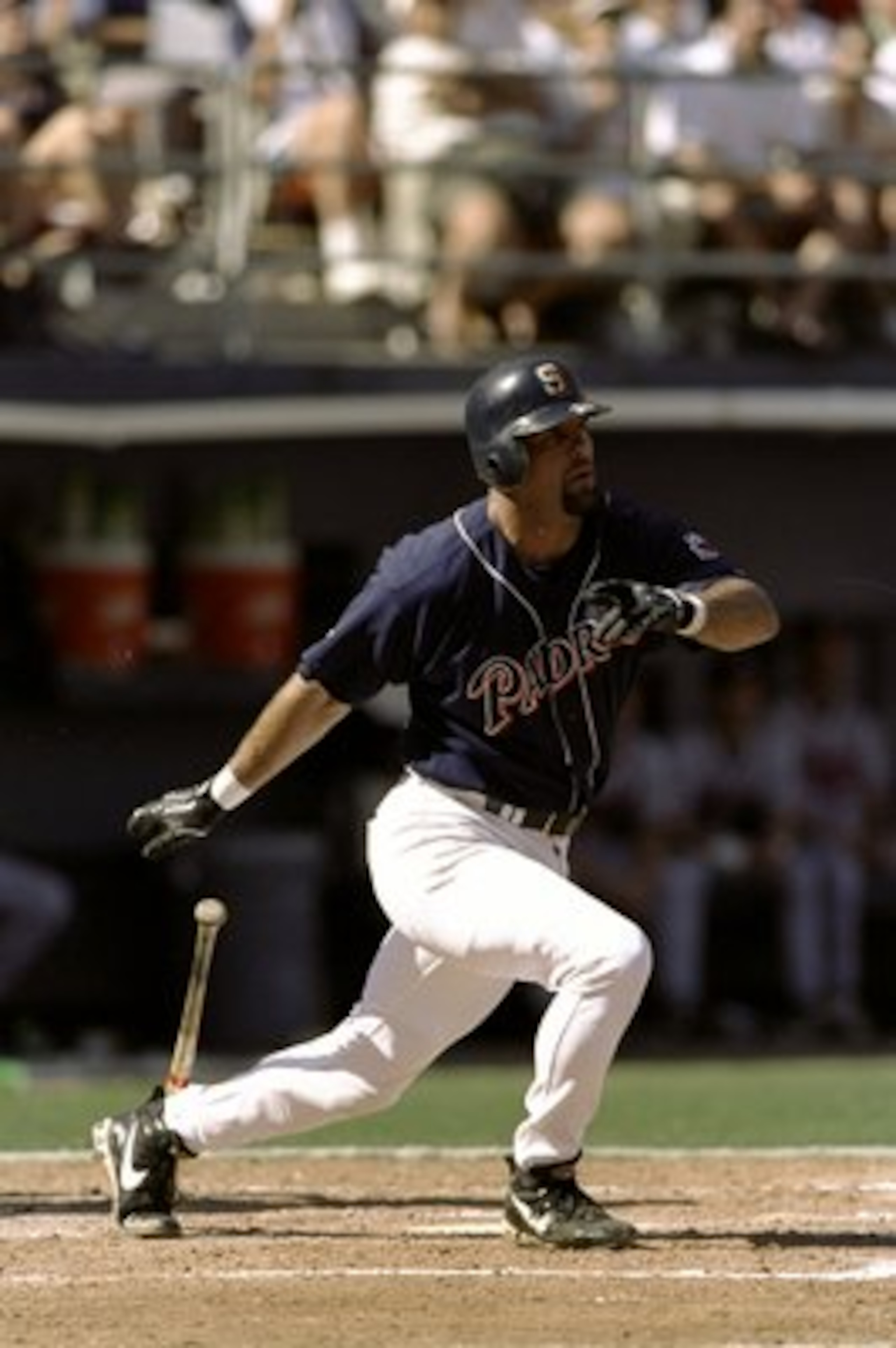 10 Oct 1998:  Infielder Ken Caminiti #21 of the San Diego Padres in action during the National League Championships Series game against the Atlanta Braves at Qualcomm Stadium in San Diego, California. The Padres defeated the Braves 4-1. Mandatory Credit: