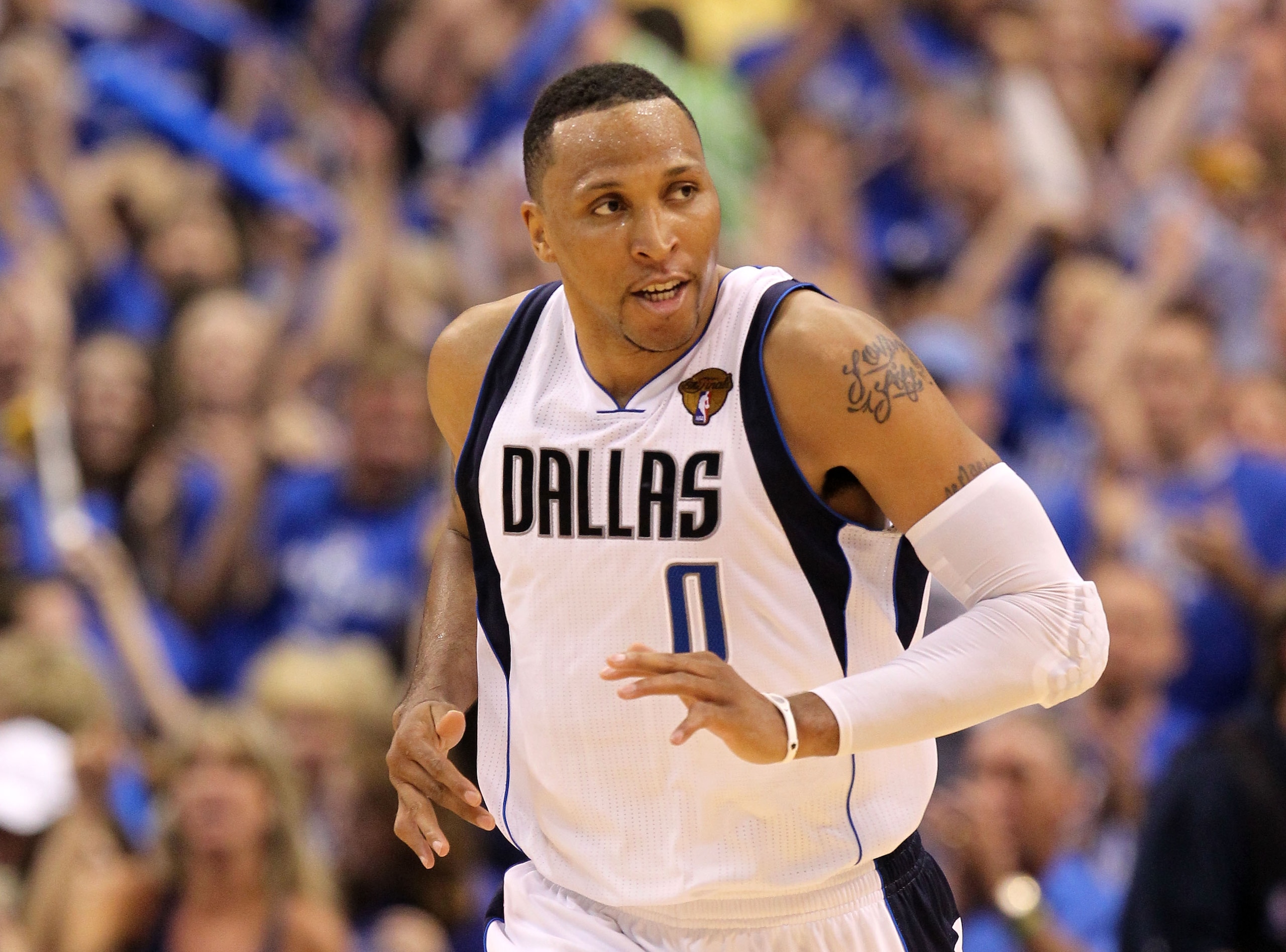 DALLAS, TX - JUNE 05:  Shawn Marion #0 of the Dallas Mavericks looks on while taking on the Miami Heat in Game Three of the 2011 NBA Finals at American Airlines Center on June 5, 2011 in Dallas, Texas.  NOTE TO USER: User expressly acknowledges and agrees