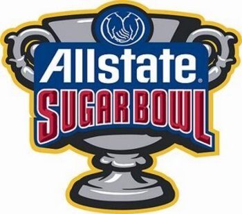 NEW ORLEANS, LA - JANUARY 04:  A detail photo of the pylon during the Allstate Sugar Bowl between the Arkansas Razorbacks and Ohio State Buckeyes at the Louisiana Superdome on January 4, 2011 in New Orleans, Louisiana.  (Photo by Chris Graythen/Getty Imag