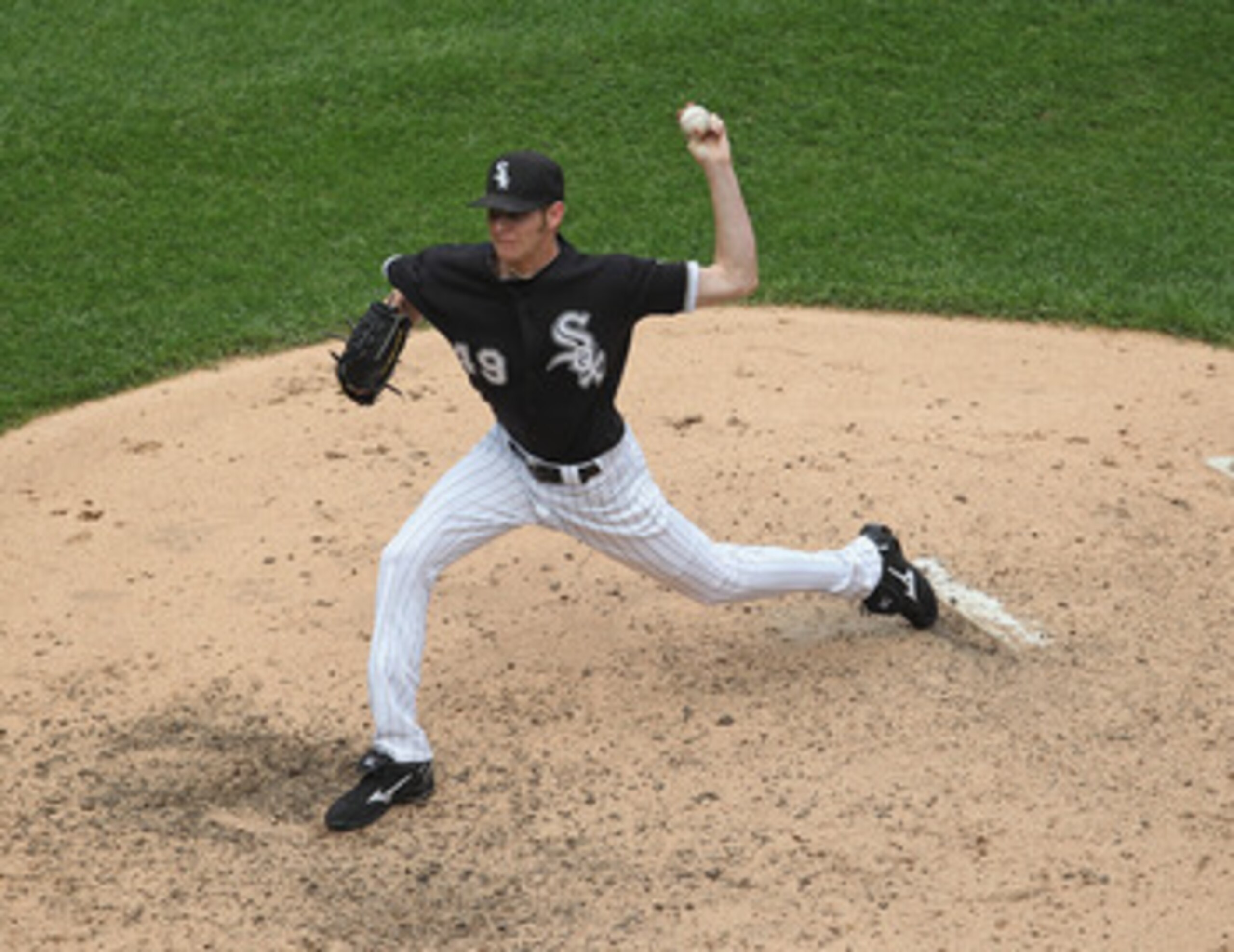 CHICAGO, IL - MAY 22:  Chris Sale #49 of the Chicago White Sox pitches against the Los Angeles Dodgers at U.S. Cellular Field on May 22, 2011 in Chicago, Illinois. The White Sox defeated the Dodgers 8-3.  (Photo by Jonathan Daniel/Getty Images)