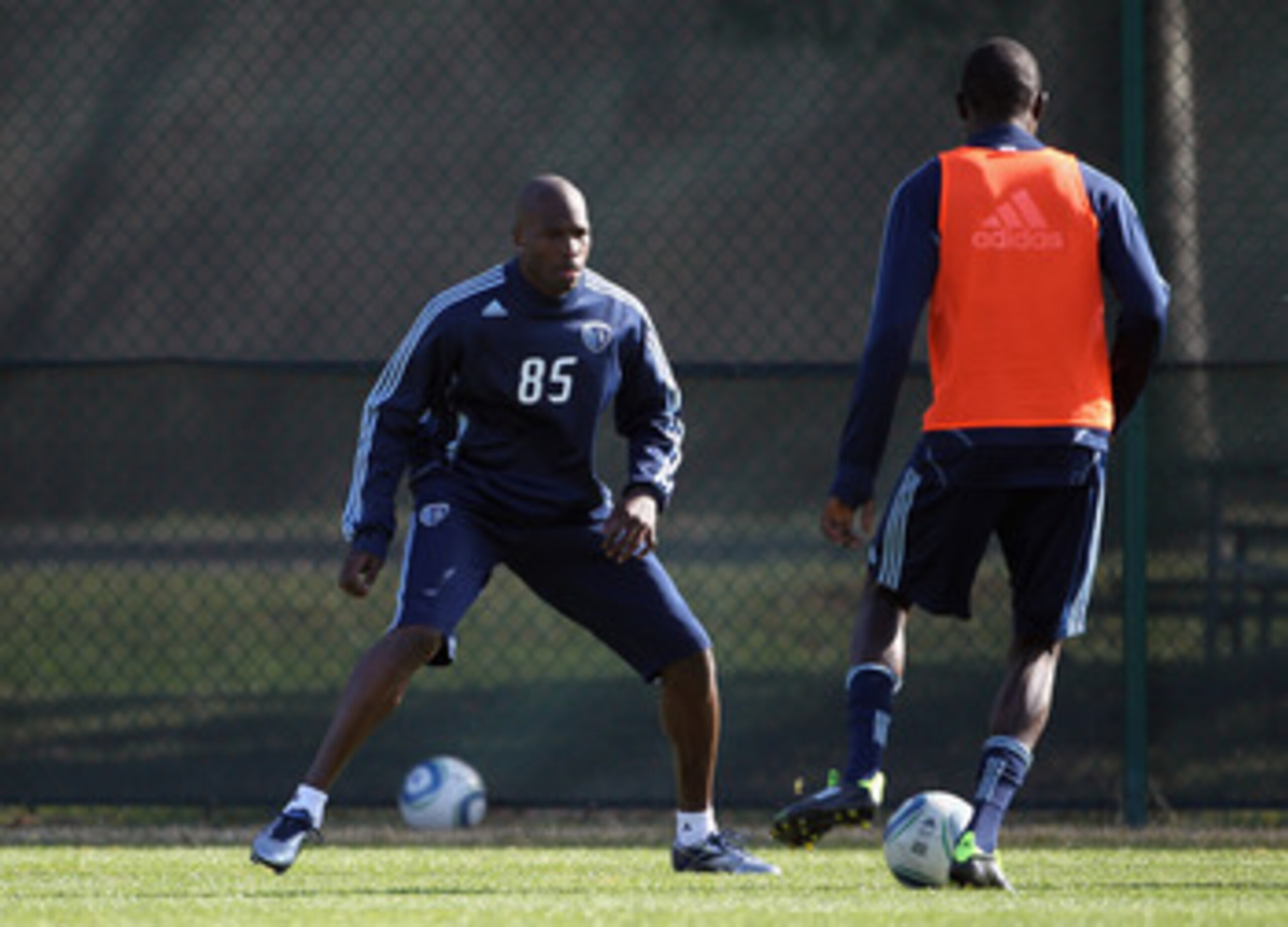 KANSAS CITY, MO - MARCH 23:  Chad Ochocinco begins tryout with Sporting Kansas City on March 23, 2011 in Kansas City, Missouri.  (Photo by Jamie Squire/Getty Images)