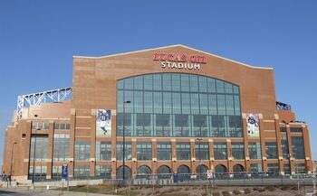 DETROIT - DECEMBER 12:  People enter Ford Field prior to the start of the game between the Green Bay Packers and the Detroit Lions at Ford Field on December 12, 2010 in Detroit, Michigan. Ford Field will host the NFL football game between the New York Gia