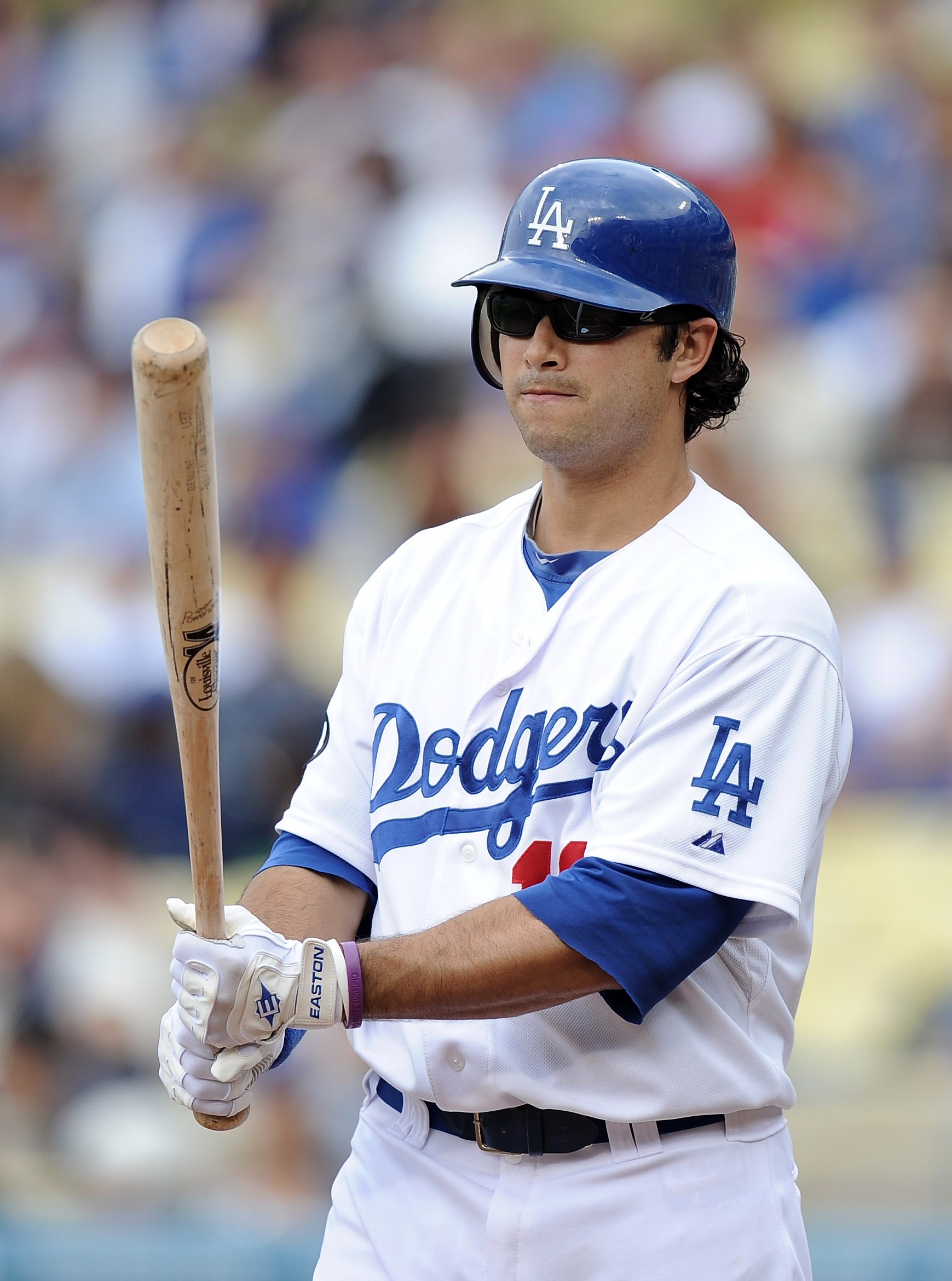LOS ANGELES, CA - MAY 14:  Andre Ethier #16 of the Los Angeles Dodgers at bat against the Arizona Diamondbacks at Dodger Stadium on May 14, 2011 in Los Angeles, California.  (Photo by Harry How/Getty Images)