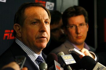 OTTAWA, CANADA - APRIL 07:  Head coach Jacques Martin of the Montreal Canadiens talks to reporters after a loss to the Ottawa Senators at Scotiabank Place on April 7, 2011 in Ottawa, Canada.  (Photo by Phillip MacCallum/Getty Images)