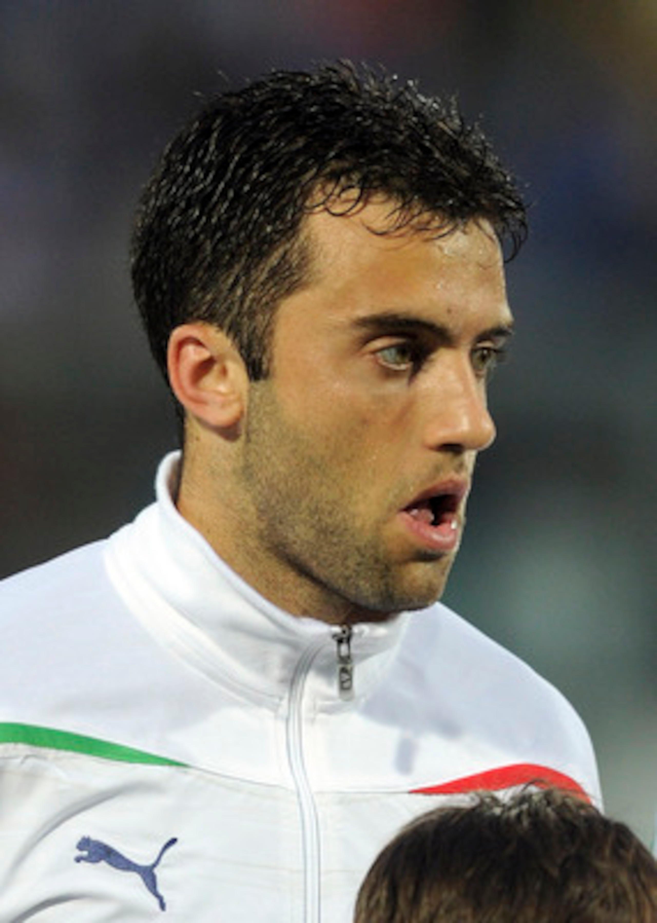 MODENA, ITALY - JUNE 03:  Giuseppe Rossi of Italy lines up for a team photo before  during the UEFA EURO 2012 Group C qualifying match between Italy and Estonia on June 3, 2011 in Modena, Italy.  (Photo by Dino Panato/Getty Images)