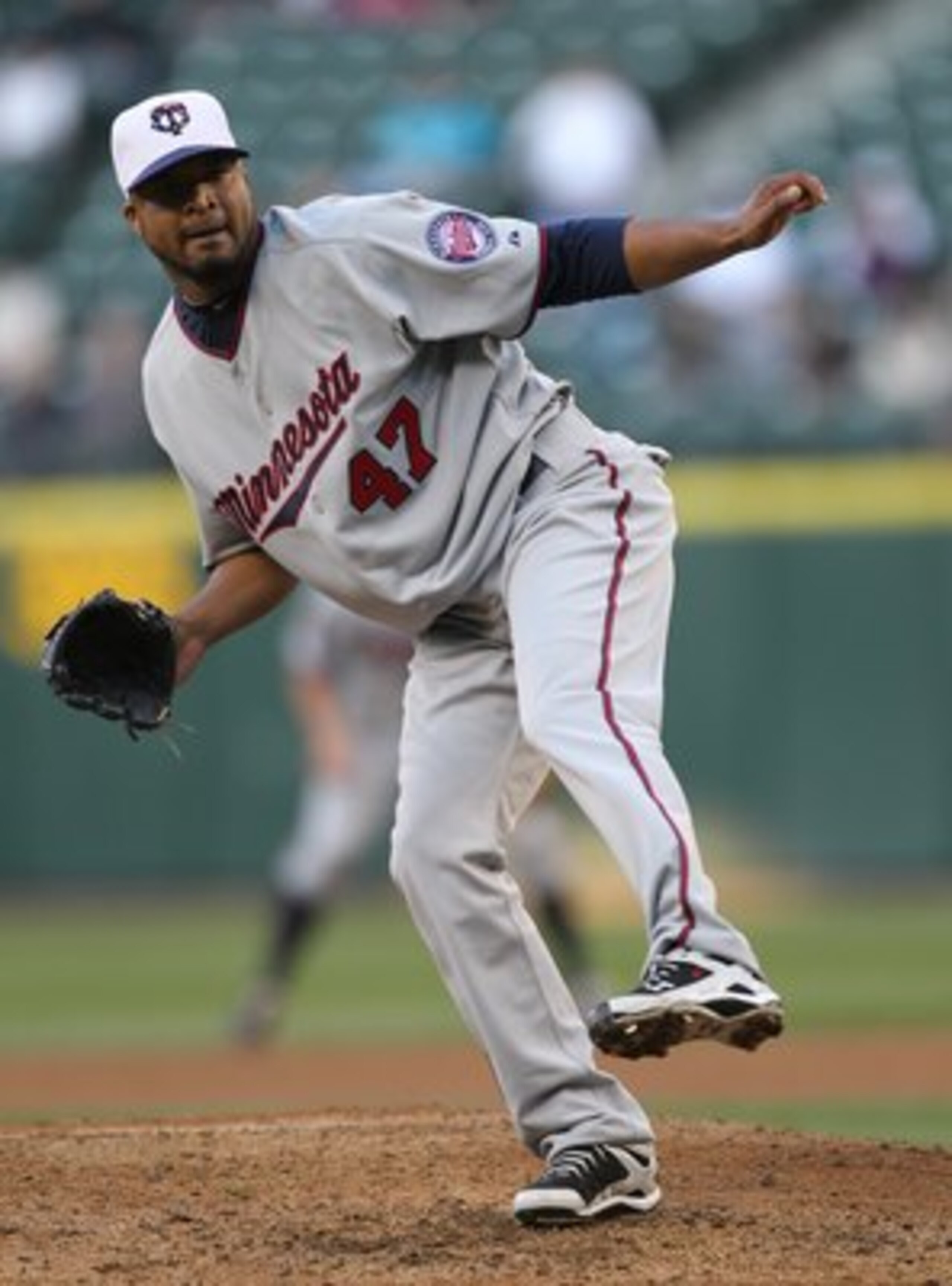 SEATTLE - MAY 31: Starting pitcher Francisco Liriano #47 of the Minnesota Twins pitches against the Seattle Mariners at Safeco Field on May 31, 2010 in Seattle, Washington. (Photo by Otto Greule Jr/Getty Images) SEATTLE - MAY 31: Starting pitcher Francisco Liriano #47 of the Minnesota Twins pitches against the Seattle Mariners at Safeco Field on May 31, 2010 in Seattle, Washington. (Photo by Otto Greule Jr/Getty Images)