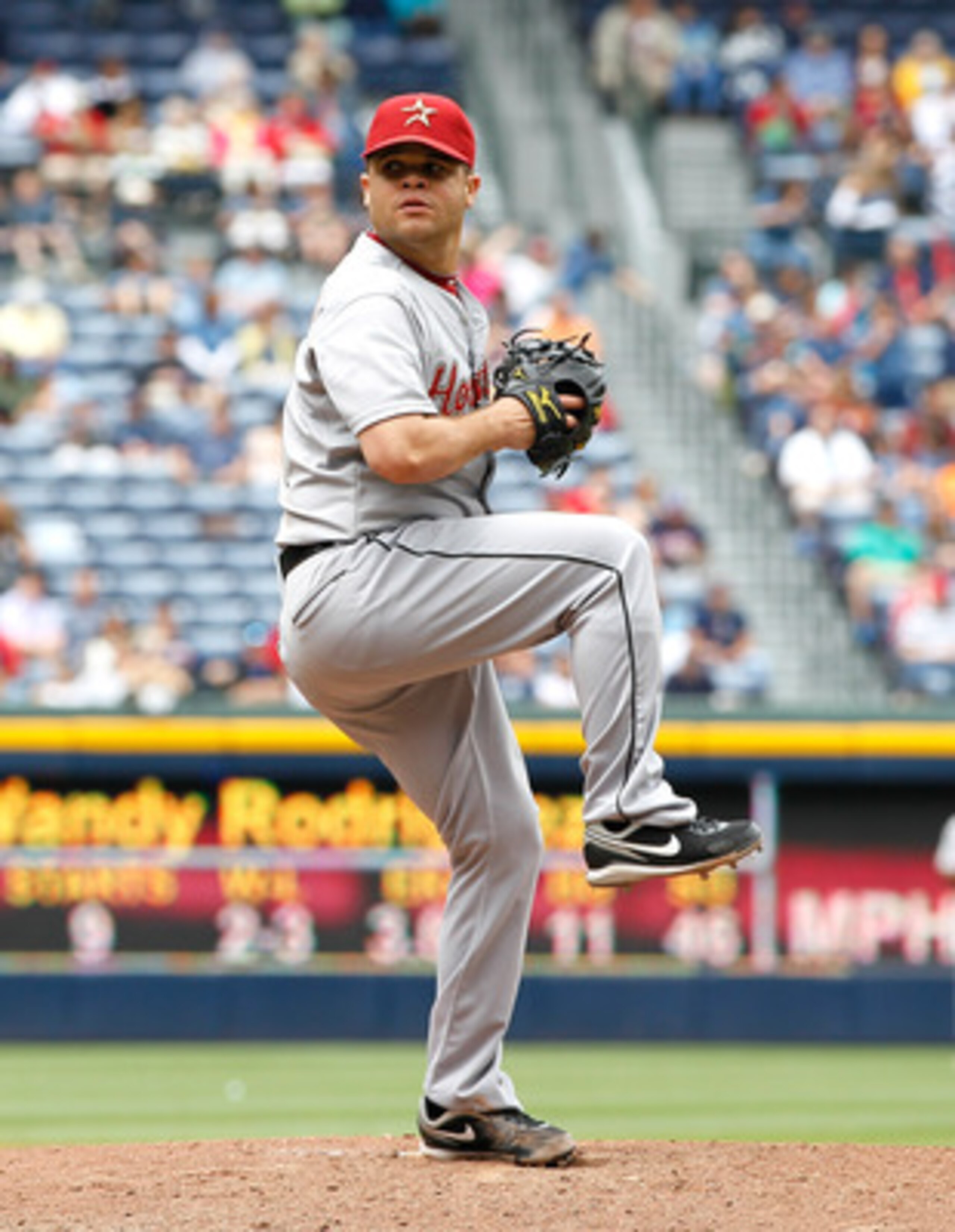 ATLANTA, GA - MAY 17: Wandy Rodriguez #51 of the Houston Astros against the Atlanta Braves at Turner Field on May 17, 2011 in Atlanta, Georgia. (Photo by Kevin C. Cox/Getty Images) ATLANTA, GA - MAY 17: Wandy Rodriguez #51 of the Houston Astros against the Atlanta Braves at Turner Field on May 17, 2011 in Atlanta, Georgia. (Photo by Kevin C. Cox/Getty Images)