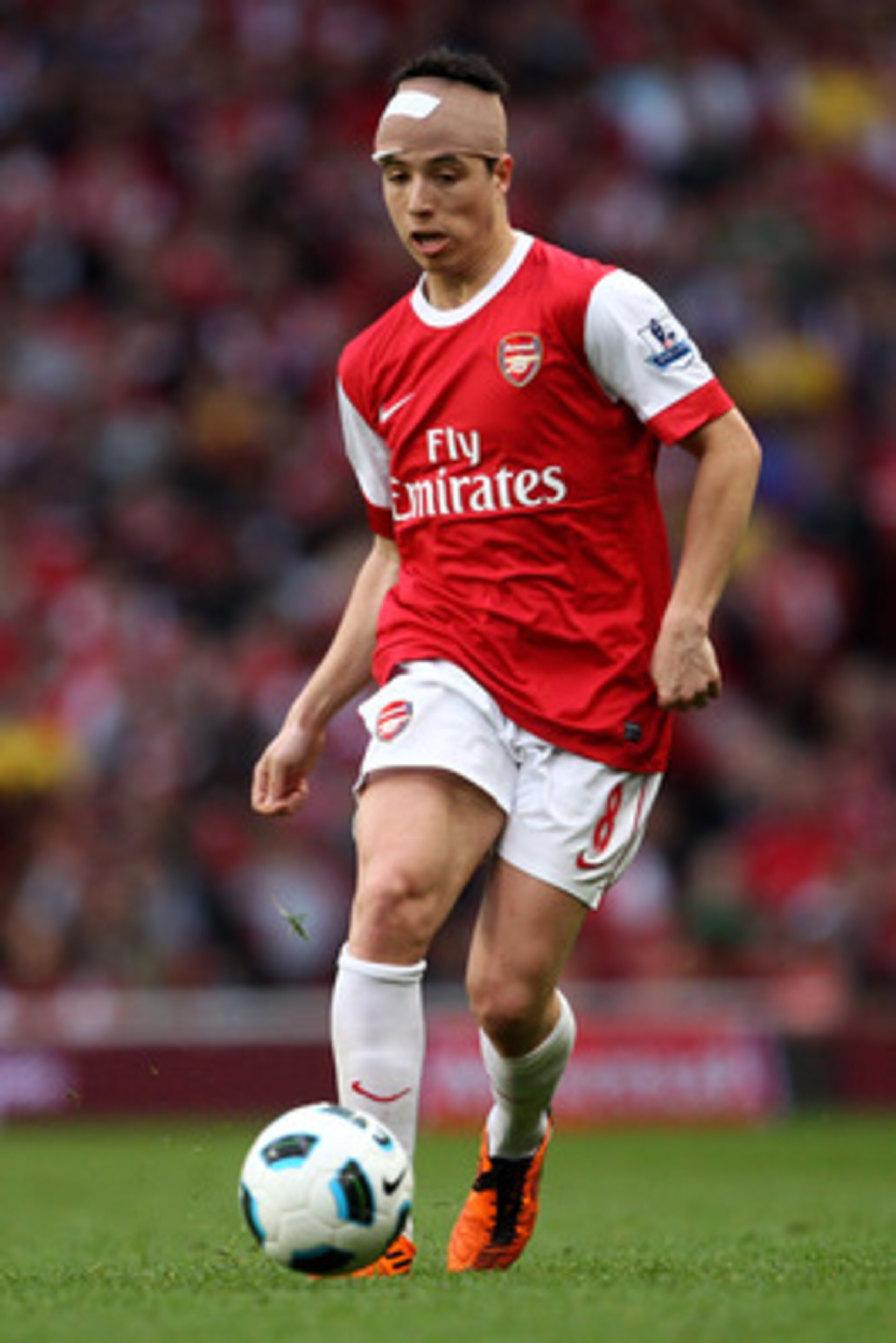 LONDON, ENGLAND - APRIL 02:  Samir Nasri of Arsenal on the ball during the Barclays Premier League match between Arsenal and Blackburn Rovers at the Emirates Stadium on April 2, 2011 in London, England.  (Photo by Julian Finney/Getty Images)