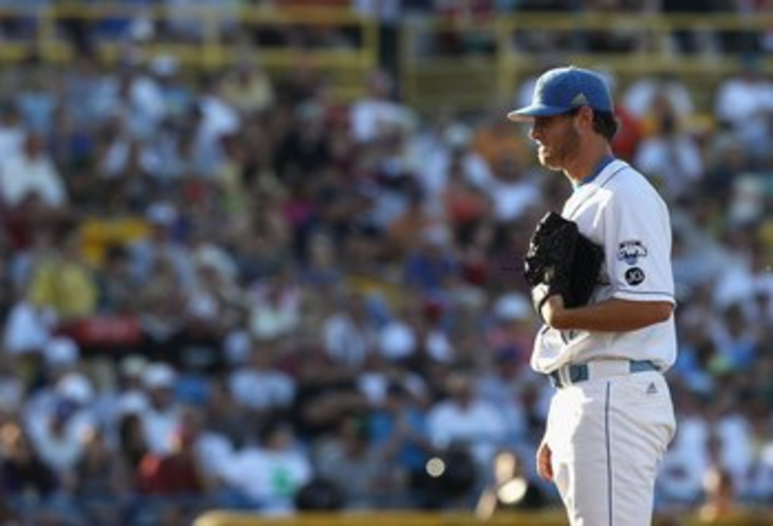 OMAHA, NE - JUNE 28:  Starting pitcher Gerrit Cole #12 of the UCLA Bruins pitches against the South Carolina Gamecocks during game 1 of the men's 2010 NCAA College Baseball World Series at Rosenblatt Stadium on June 28, 2010 in Omaha, Nebraska. The Gameco