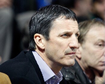 MONTREAL- JANUARY 14:  Former Dallas Stars and Montreal Canadiens player Guy Carbonneau watches the NHL game between the Dallas Stars and Montreal Canadiens on January 14, 2010 at the Bell Centre in Montreal, Quebec, Canada.  The Canadiens defeated the St