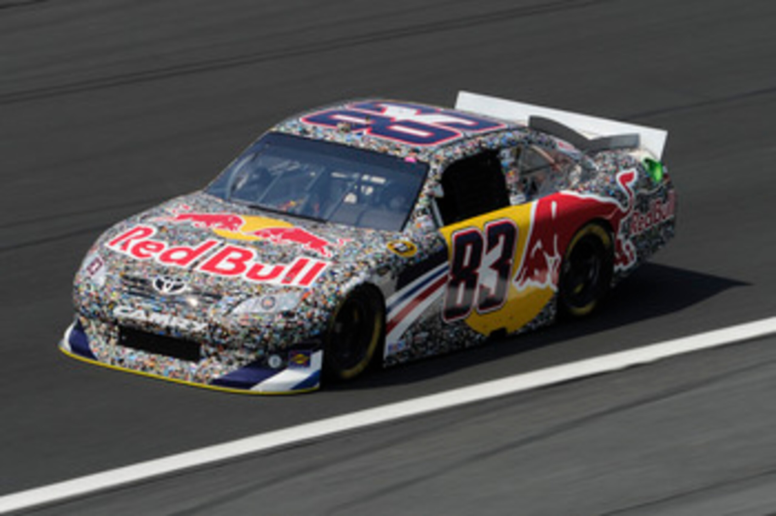 CHARLOTTE, NC - MAY 26:  Brian Vickers drives the #83 Red Bull Toyota during practice for the NASCAR Sprint Cup Series Coca-Cola 600 at Charlotte Motor Speedway on May 26, 2011 in Charlotte, North Carolina.  (Photo by John Harrelson/Getty Images for NASCA