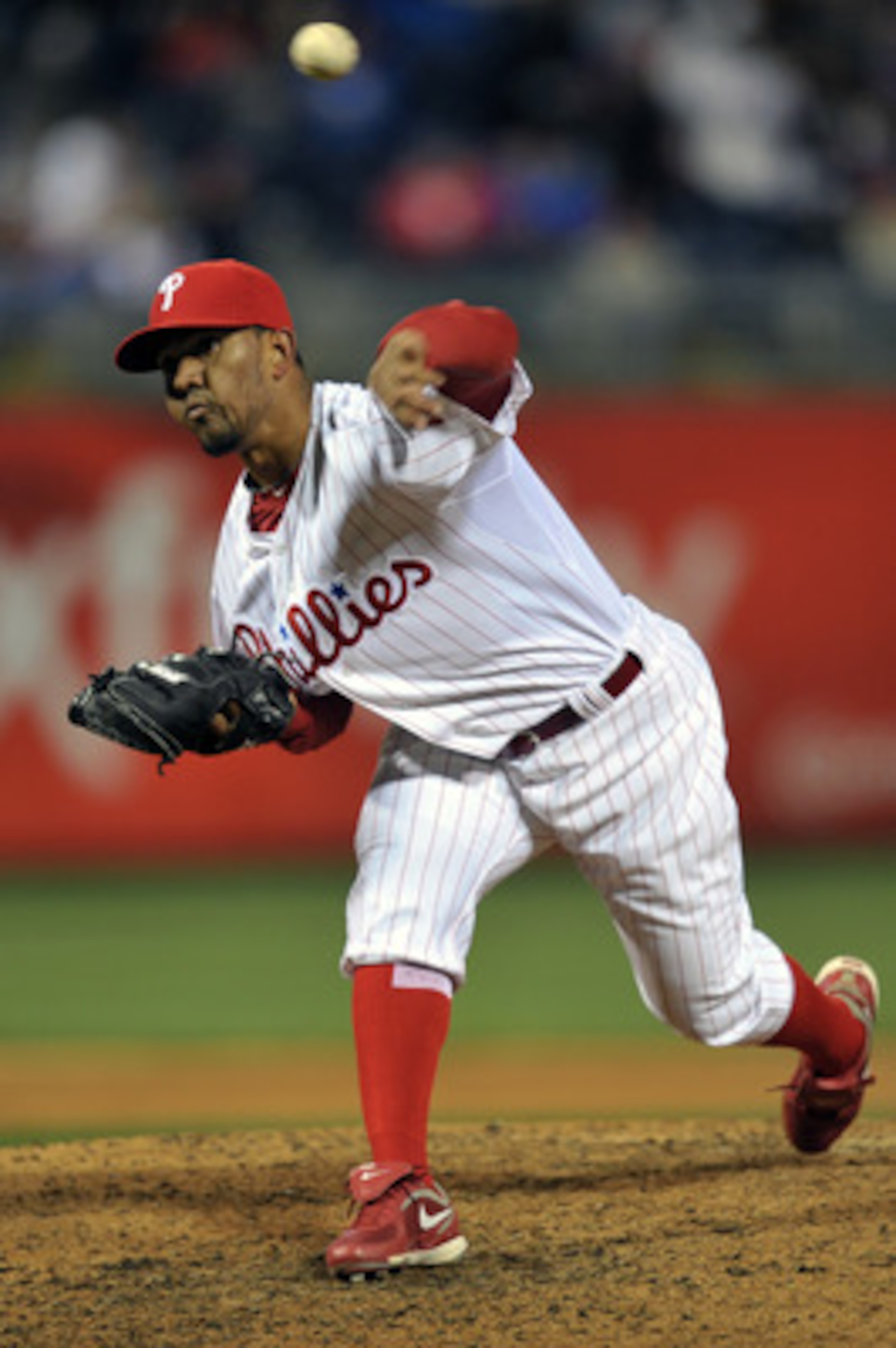 PHILADELPHIA, PA - APRIL 15: Antonio Bastardo #58 of the Philadelphia Phillies delivers a pitch during the game against the Florida Marlins at Citizens Bank Park on April 15, 2011 in Philadelphia, Pennsylvania. The Marlins won 4-3. (Photo by Drew Hallowel