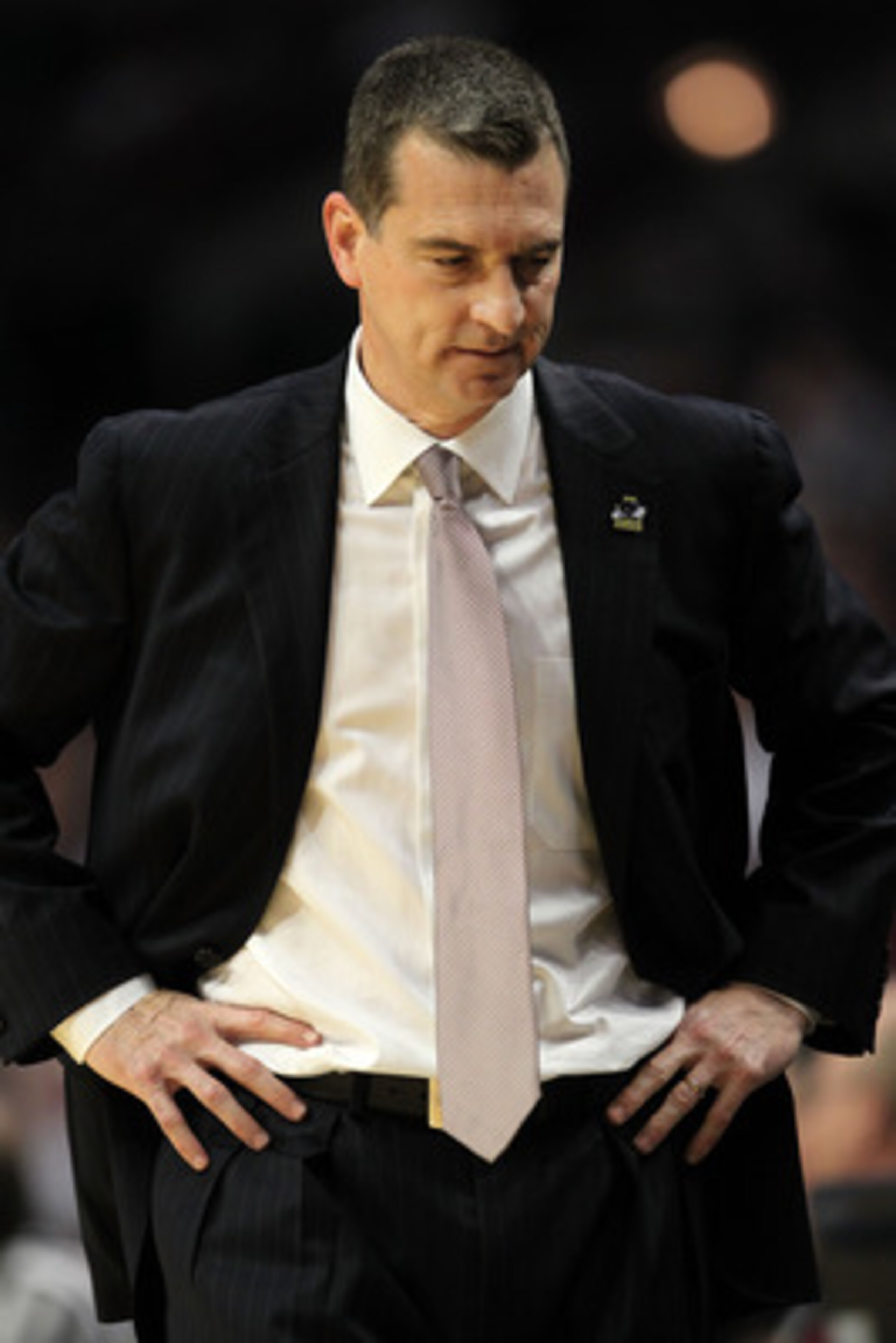 CHICAGO, IL - MARCH 18:  Head coach Mark Turgeon of the Texas A&M Aggies looks on in the second half of the game against the Florida State Seminoles during the second round of the 2011 NCAA men's basketball tournament at the United Center on March 18, 201