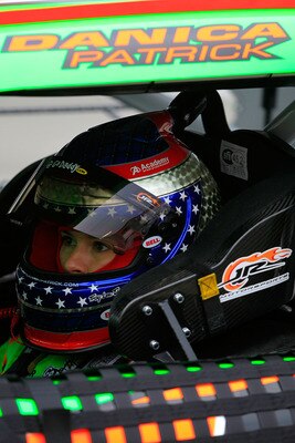 BRISTOL, TN - MARCH 18:  Danica Patrick, driver of the #7 GoDaddy.com Chevrolet, sits in her car during practice for the NASCAR Nationwide Series Scotts EZ Seed 300 at Bristol Motor Speedway on March 18, 2011 in Bristol, Tennessee.  (Photo by Chris Trotma