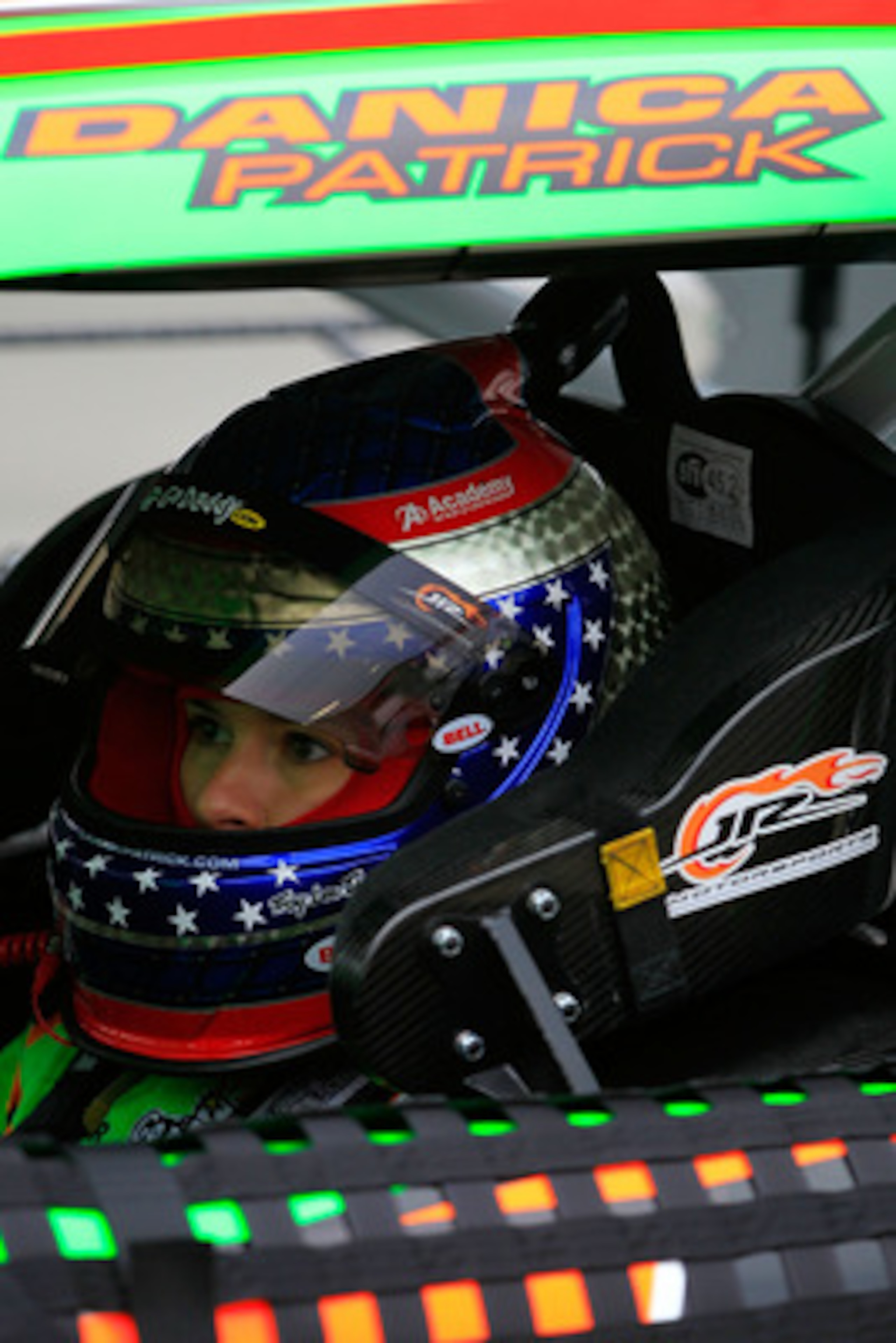 BRISTOL, TN - MARCH 18: Danica Patrick, driver of the #7 GoDaddy.com Chevrolet, sits in her car during practice for the NASCAR Nationwide Series Scotts EZ Seed 300 at Bristol Motor Speedway on March 18, 2011 in Bristol, Tennessee. (Photo by Chris Trotma BRISTOL, TN - MARCH 18: Danica Patrick, driver of the #7 GoDaddy.com Chevrolet, sits in her car during practice for the NASCAR Nationwide Series Scotts EZ Seed 300 at Bristol Motor Speedway on March 18, 2011 in Bristol, Tennessee. (Photo by Chris Trotma