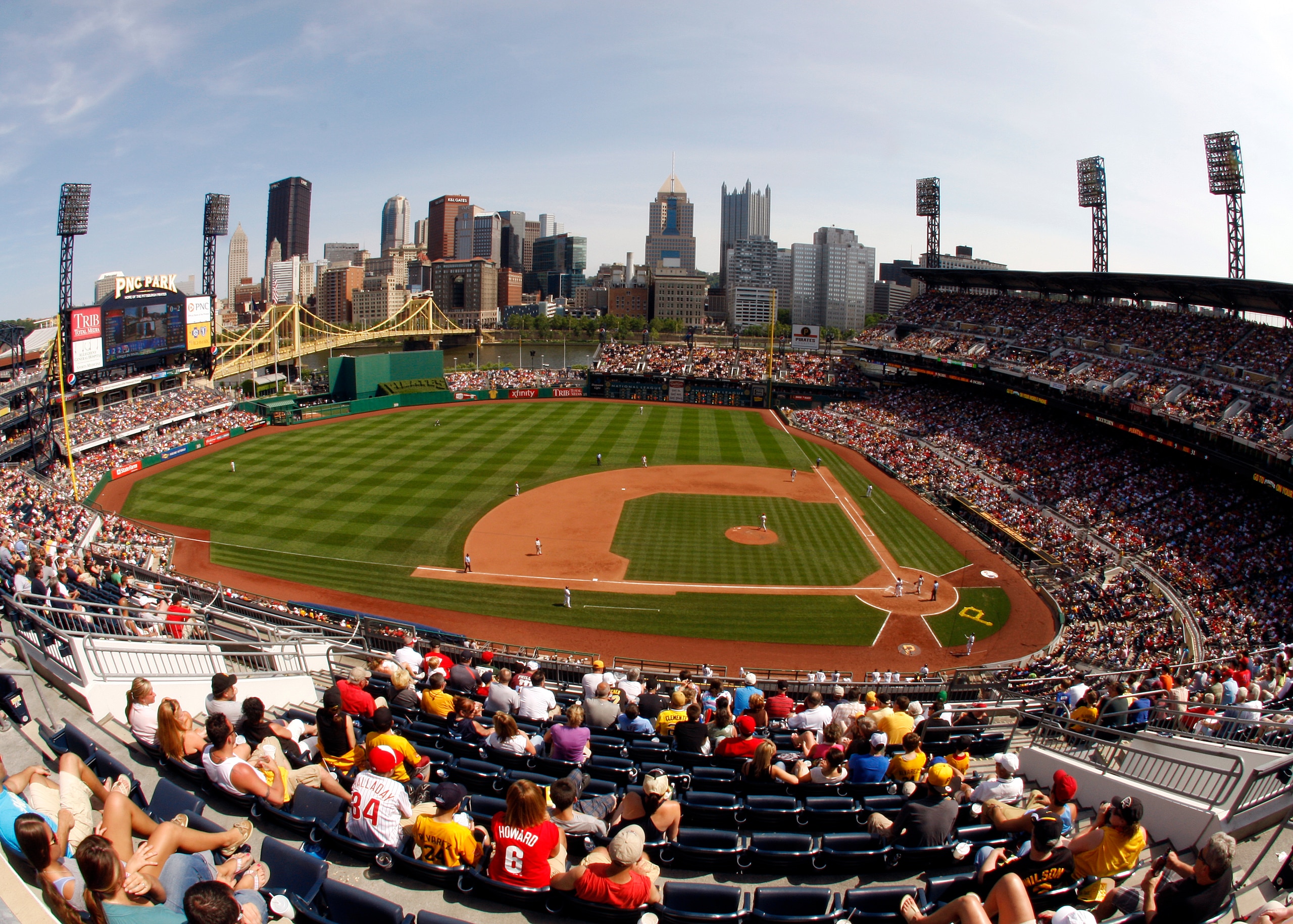 PITTSBURGH, PA - JUNE 05: A view of PNC Park during the game between the Philadelphia Phillies and the Pittsburgh Pirates on June 5, 2011 at PNC Park in Pittsburgh, Pennsylvania. (Photo by Justin K. Aller/Getty Images) PITTSBURGH, PA - JUNE 05: A view of PNC Park during the game between the Philadelphia Phillies and the Pittsburgh Pirates on June 5, 2011 at PNC Park in Pittsburgh, Pennsylvania. (Photo by Justin K. Aller/Getty Images)