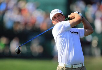 ORLANDO, FL - MARCH 25:  Jason Bohn tees off at the 16th hole during the second round of the 2011 Arnold Palmer Invitational presented by Mastercard at the Bay Hill Lodge and Country Club on March 25, 2011 in Orlando, Florida.  (Photo by David Cannon/Gett