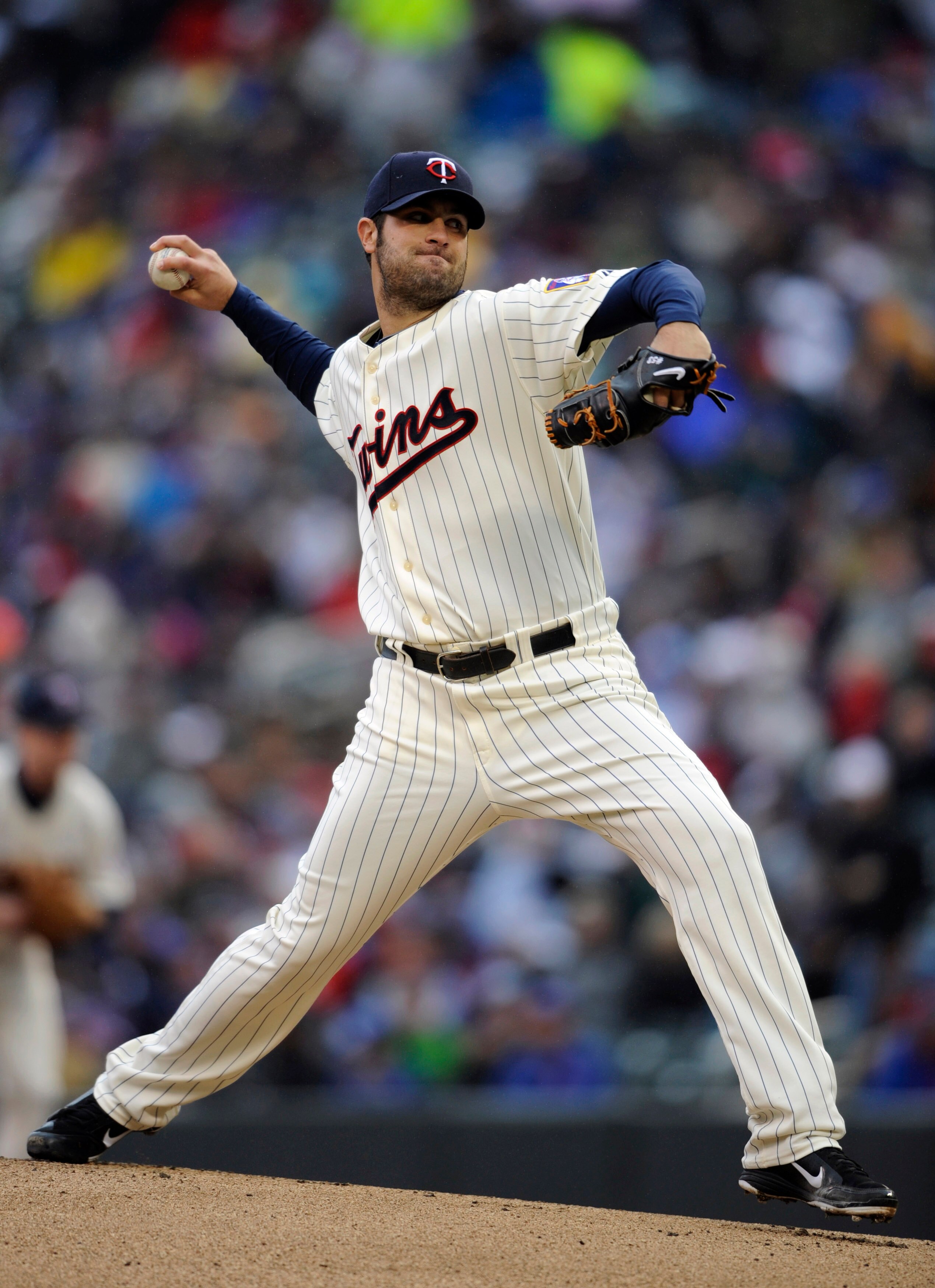 MINNEAPOLIS, MN - MAY 14: Nick Blackburn #53 of the Minnesota Twins pitches against the Toronto Blue Jays during the first inning of their game on May 14, 2011 at Target Field in Minneapolis, Minnesota. (Photo by Hannah Foslien/Getty Images)