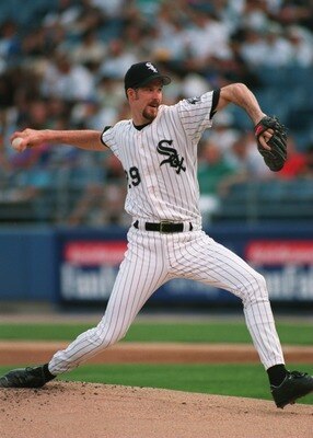30 JUL 1994:  PITCHER JACK MCDOWELL IN ACTION DURING A 4-2 WIN OVER THE MARINERS AT COMISKY PARK IN CHICAGO, ILLINOIS. Mandatory Credit: Jonathan Daniel/ALLSPORT