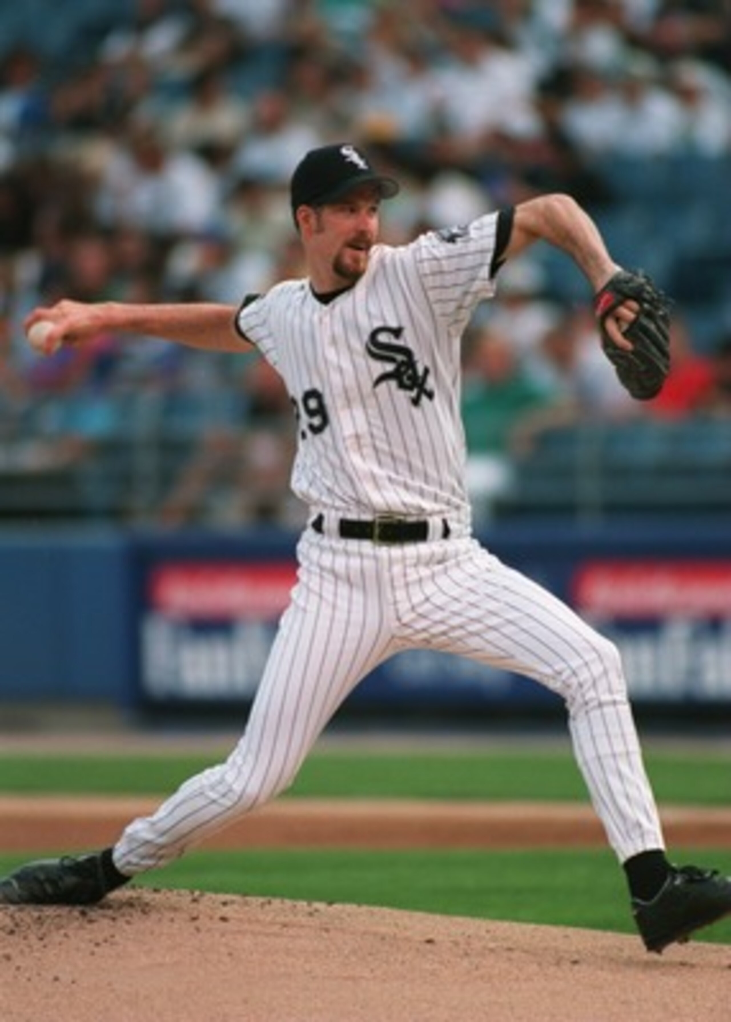 30 JUL 1994:  PITCHER JACK MCDOWELL IN ACTION DURING A 4-2 WIN OVER THE MARINERS AT COMISKY PARK IN CHICAGO, ILLINOIS. Mandatory Credit: Jonathan Daniel/ALLSPORT