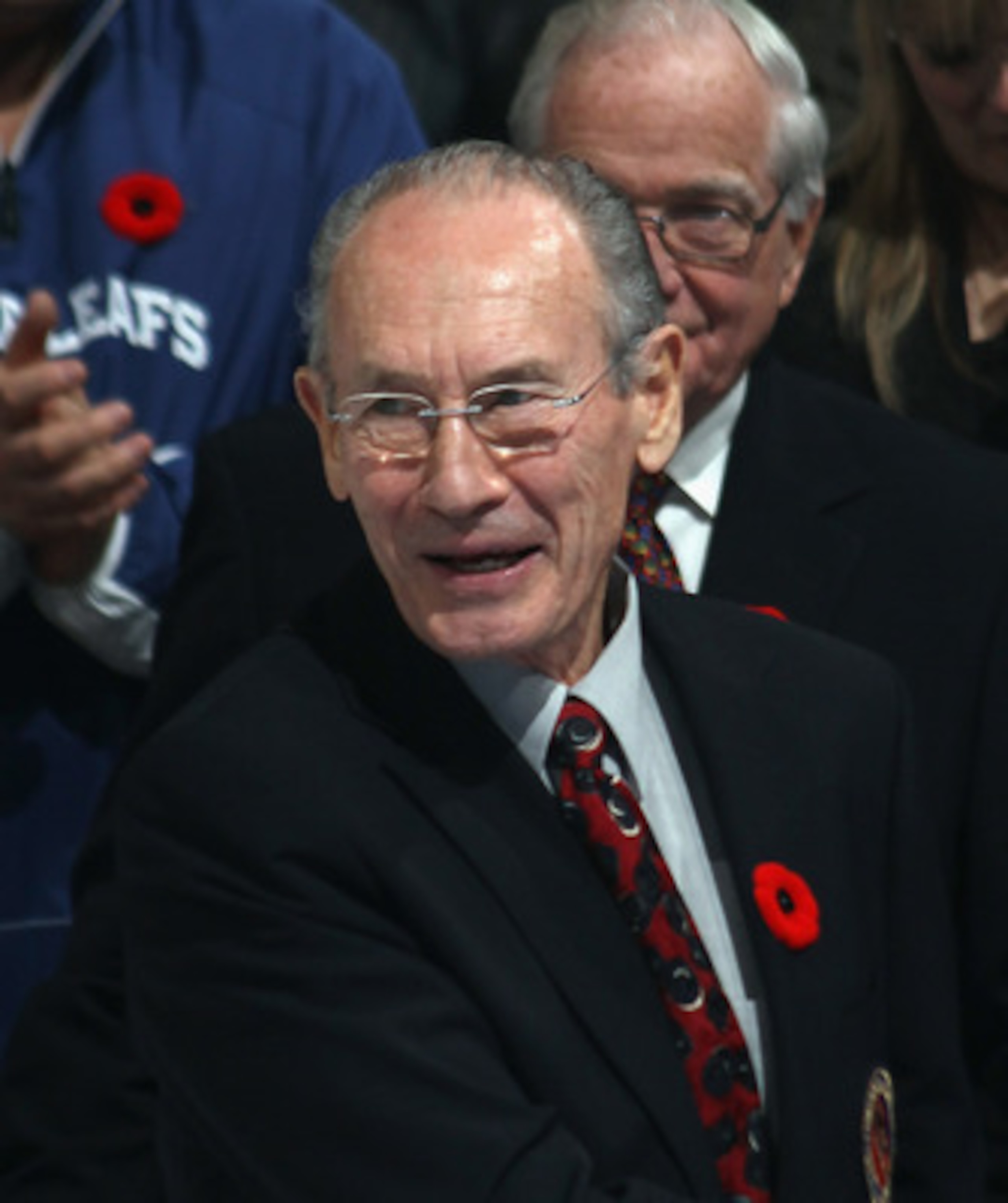 TORONTO, ON - NOVEMBER 06: Pierre Pilote attends a ceremony prior to the game between the Toronto Maple Leafs and the Buffalo Sabres at the Air Canada Centre on November 6, 2010 in Toronto, Canada. (Photo by Bruce Bennett/Getty Images) TORONTO, ON - NOVEMBER 06: Pierre Pilote attends a ceremony prior to the game between the Toronto Maple Leafs and the Buffalo Sabres at the Air Canada Centre on November 6, 2010 in Toronto, Canada. (Photo by Bruce Bennett/Getty Images)