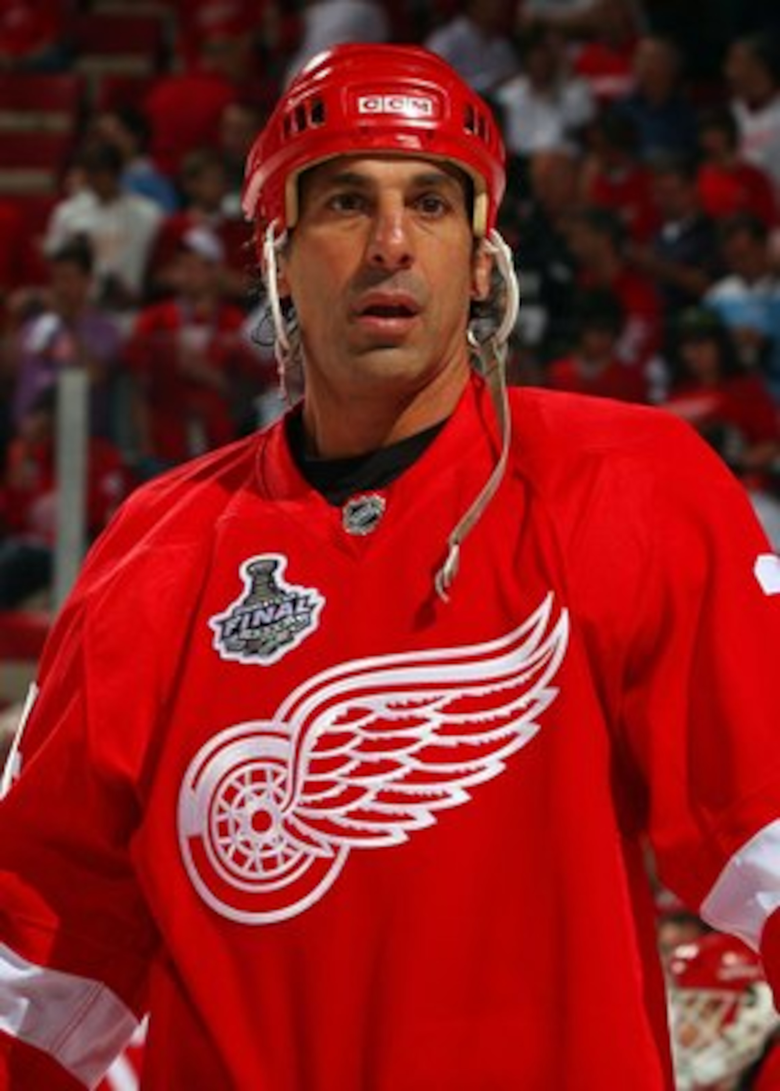 DETROIT - JUNE 12: Chris Chelios #24 of the Detroit Red Wings warms up before playing against the Pittsburgh Penguins in Game Seven of the 2009 NHL Stanley Cup Finals at Joe Louis Arena on June 12, 2009 in Detroit, Michigan. (Photo by Jim McIsaac/Getty DETROIT - JUNE 12: Chris Chelios #24 of the Detroit Red Wings warms up before playing against the Pittsburgh Penguins in Game Seven of the 2009 NHL Stanley Cup Finals at Joe Louis Arena on June 12, 2009 in Detroit, Michigan. (Photo by Jim McIsaac/Getty