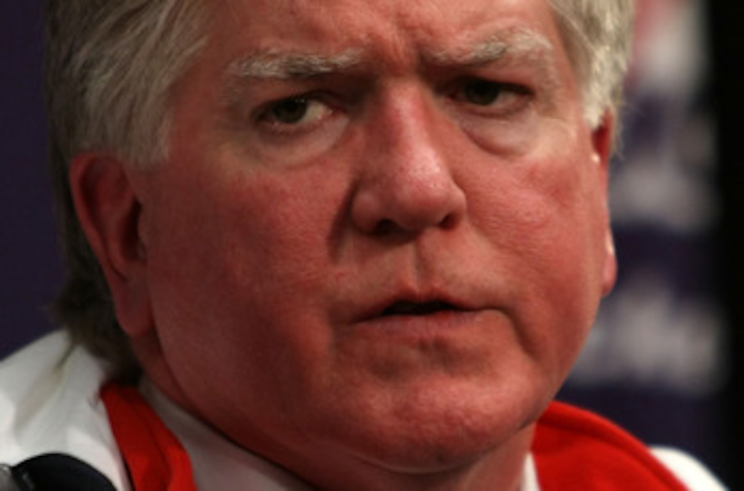 BOSTON - JANUARY 01: Brian Burke, General Manager of Team USA, is interviewed during a press conference after the Philadelphia Flyers were defeated 2-1 by the Boston Bruins during the 2010 Bridgestone Winter Classic at Fenway Park on January 1, 2010 in B BOSTON - JANUARY 01: Brian Burke, General Manager of Team USA, is interviewed during a press conference after the Philadelphia Flyers were defeated 2-1 by the Boston Bruins during the 2010 Bridgestone Winter Classic at Fenway Park on January 1, 2010 in B