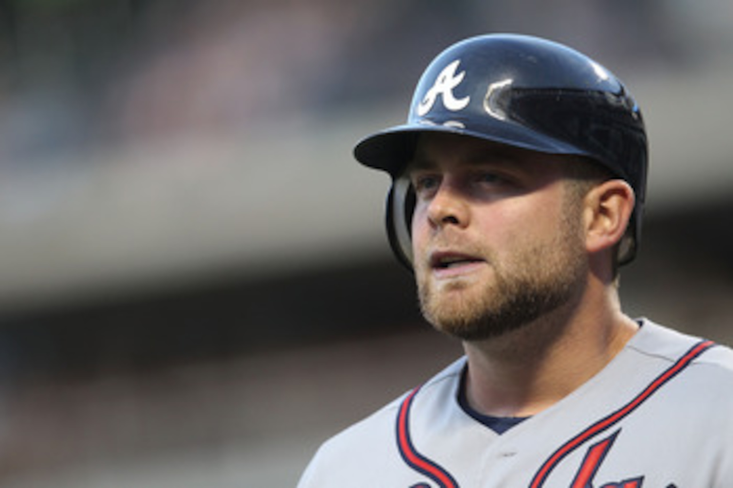 NEW YORK, NY - JUNE 03:  Brian McCann #16 of the Atlanta Braves at bat against the New York Mets at Citi Field on June 3, 2011 in the Flushing neighborhood of the Queens borough of New York City.  (Photo by Nick Laham/Getty Images)