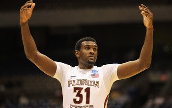 SAN ANTONIO, TX - MARCH 25:  Chris Singleton #31 of the Florida State Seminoles reacts during the southwest regional of the 2011 NCAA men's basketball tournament against the Virginia Commonwealth Rams at the Alamodome on March 25, 2011 in San Antonio, Tex