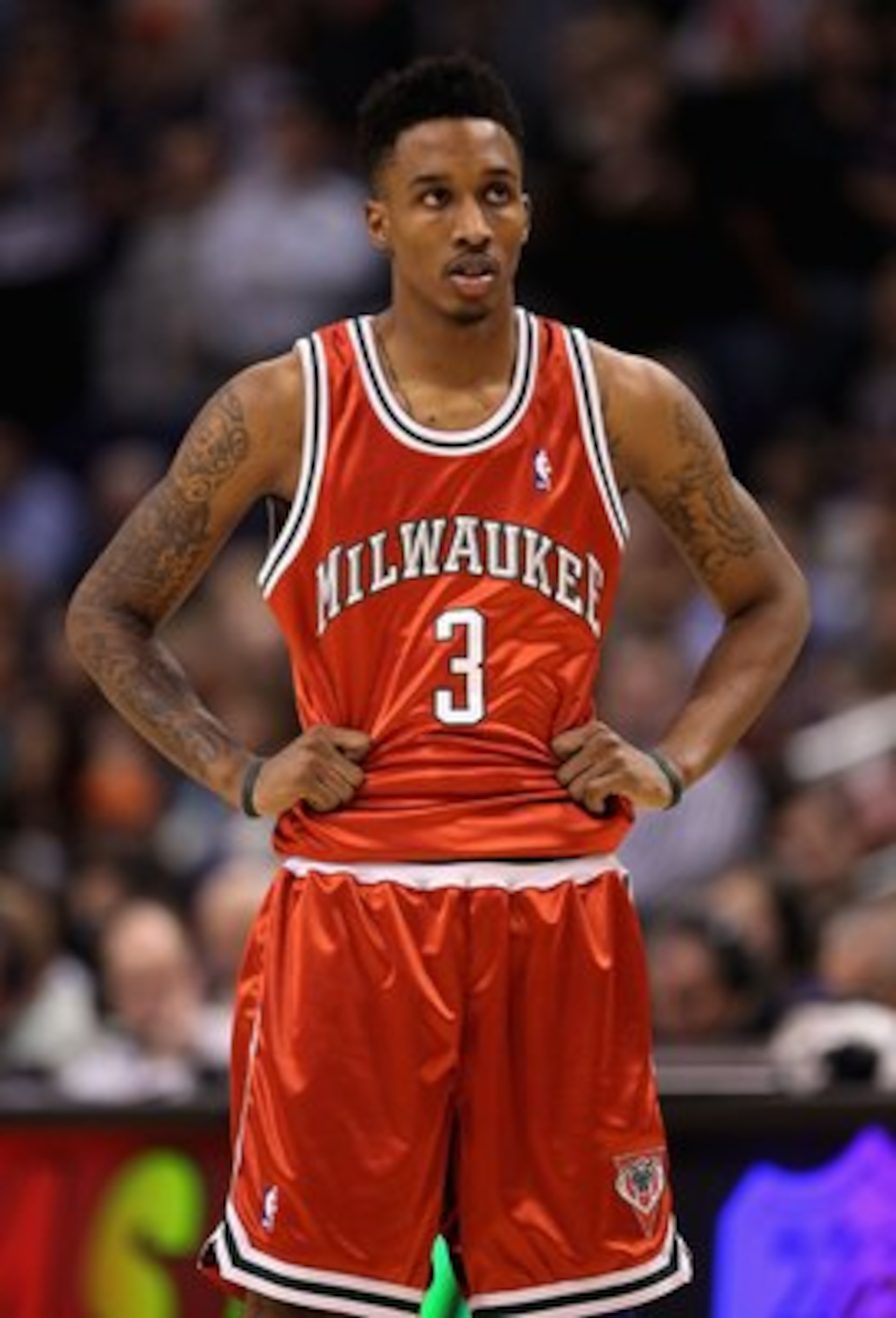 PHOENIX - JANUARY 11:  Brandon Jennings #3 of the Milwaukee Bucks in action during the NBA game against the Phoenix Suns at US Airways Center on January 11, 2010 in Phoenix, Arizona. The Suns defeated the Rockets 118-110. NOTE TO USER: User expressly ackn