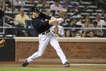 NEW YORK, NY - JUNE 03: Jason Bay of the New York Mets against the Atlanta Braves at Citi Field on June 3, 2011 in the Flushing neighborhood of the Queens borough of New York City. (Photo by Nick Laham/Getty Images) NEW YORK, NY - JUNE 03: Jason Bay of the New York Mets against the Atlanta Braves at Citi Field on June 3, 2011 in the Flushing neighborhood of the Queens borough of New York City. (Photo by Nick Laham/Getty Images)